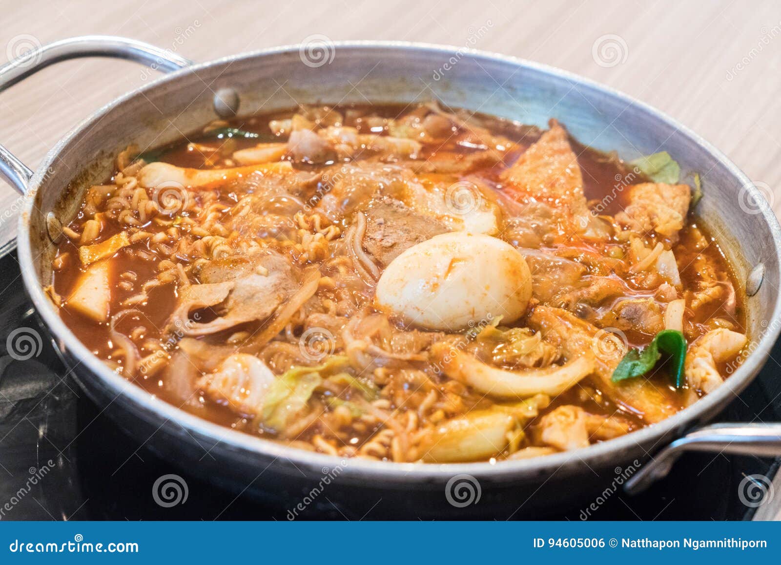 Tokpokki - Traditional Korean Food, Hot Pot Style. Stock Photo - Image ...