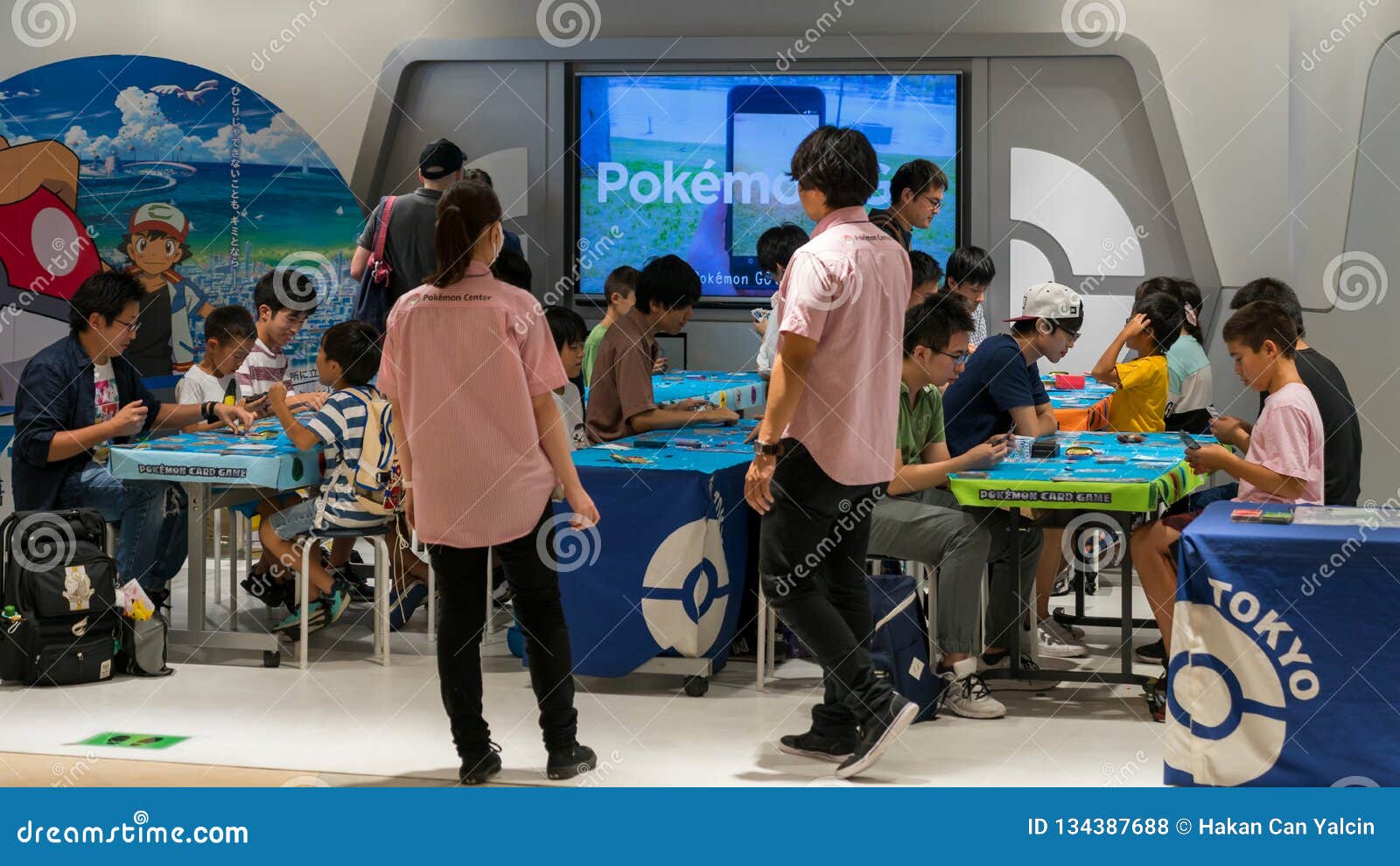 Parents With Their Children Playing Pokemon Arcade Video Games At Pokemon Center Sunshine City Mall Tokyo Japan Editorial Stock Photo Image Of Craze Mascot