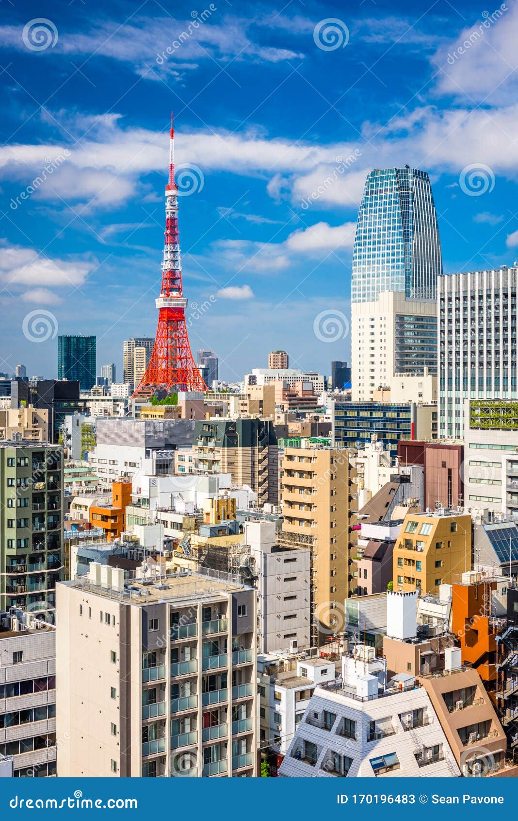 tokyo, japan cityscape from toranomon district