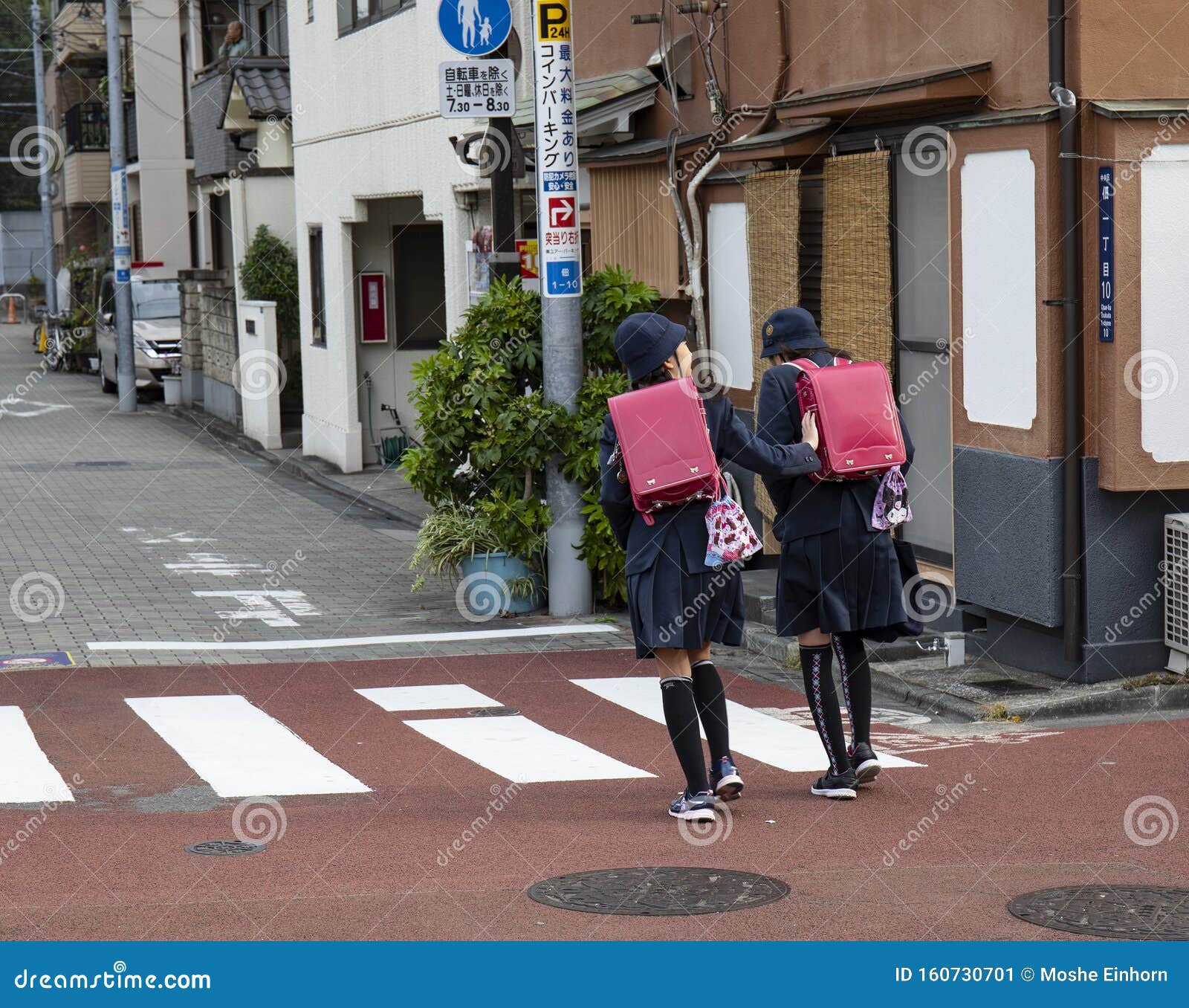 Two Japanese School Girls editorial photo. Image of school - 160730701