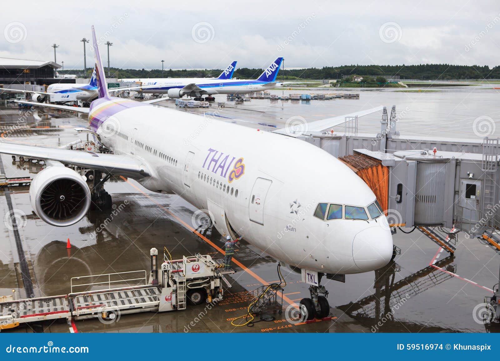 Tokyo Japan 10 September Thai Airwaysflache Boeing 777