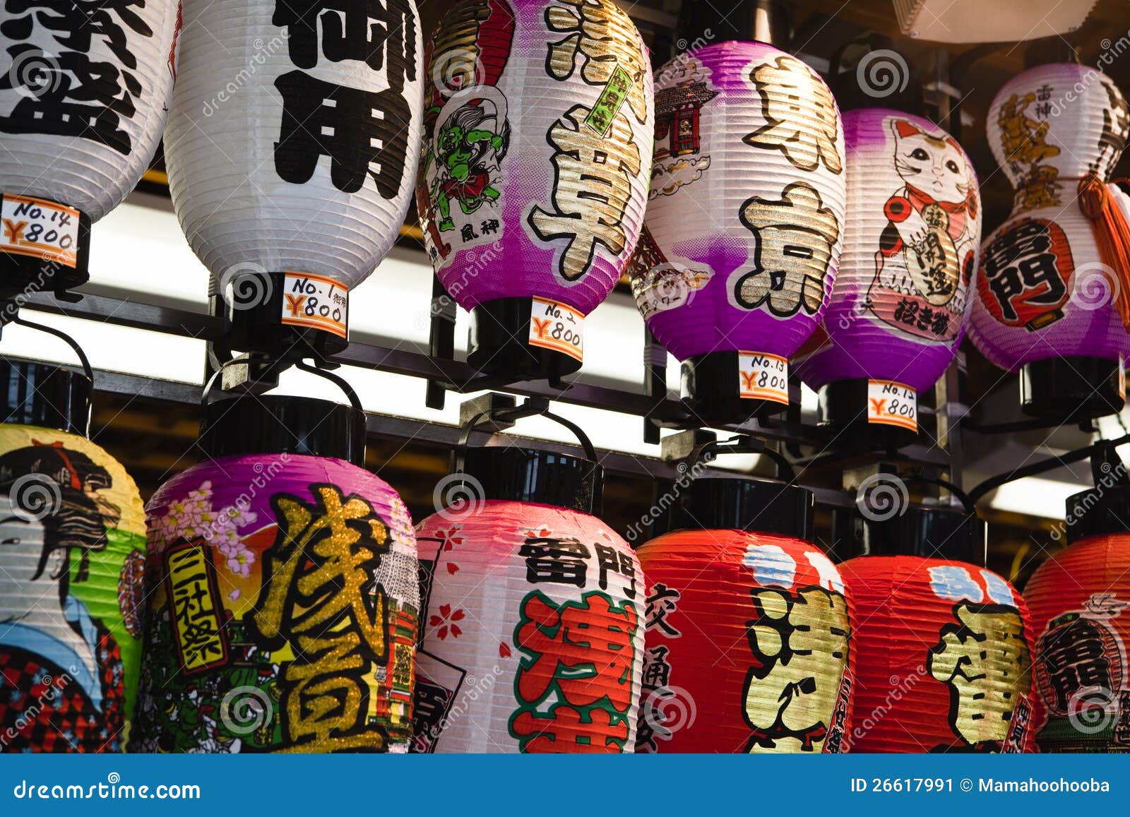 Tokyo Lanternas De Papel Japonesas Foto Editorial Imagem de papel