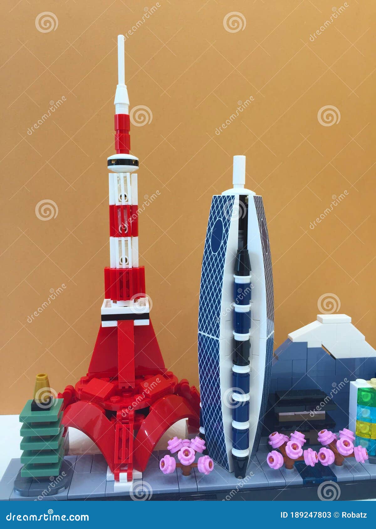 hektar Afslut selvmord Tokyo Prefecture of Japan - December 26, 2019. Lego Architecture Tokyo  Metropolis City. Isolated on Brown Background. Studio Shot Editorial Stock  Photo - Image of hobby, landscape: 189247803