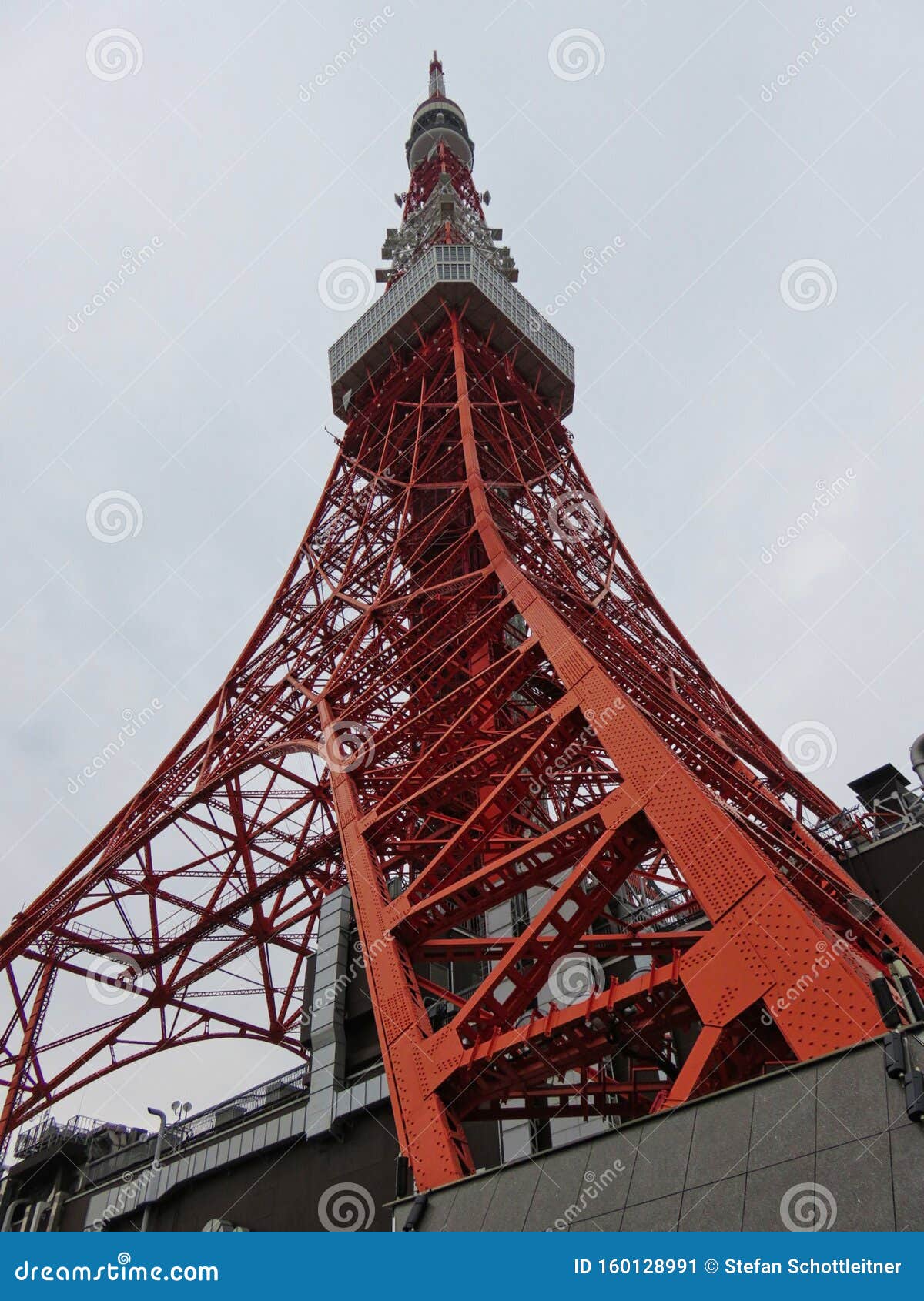 The tokyo tower in japan stock image. Image of tallest - 160128991