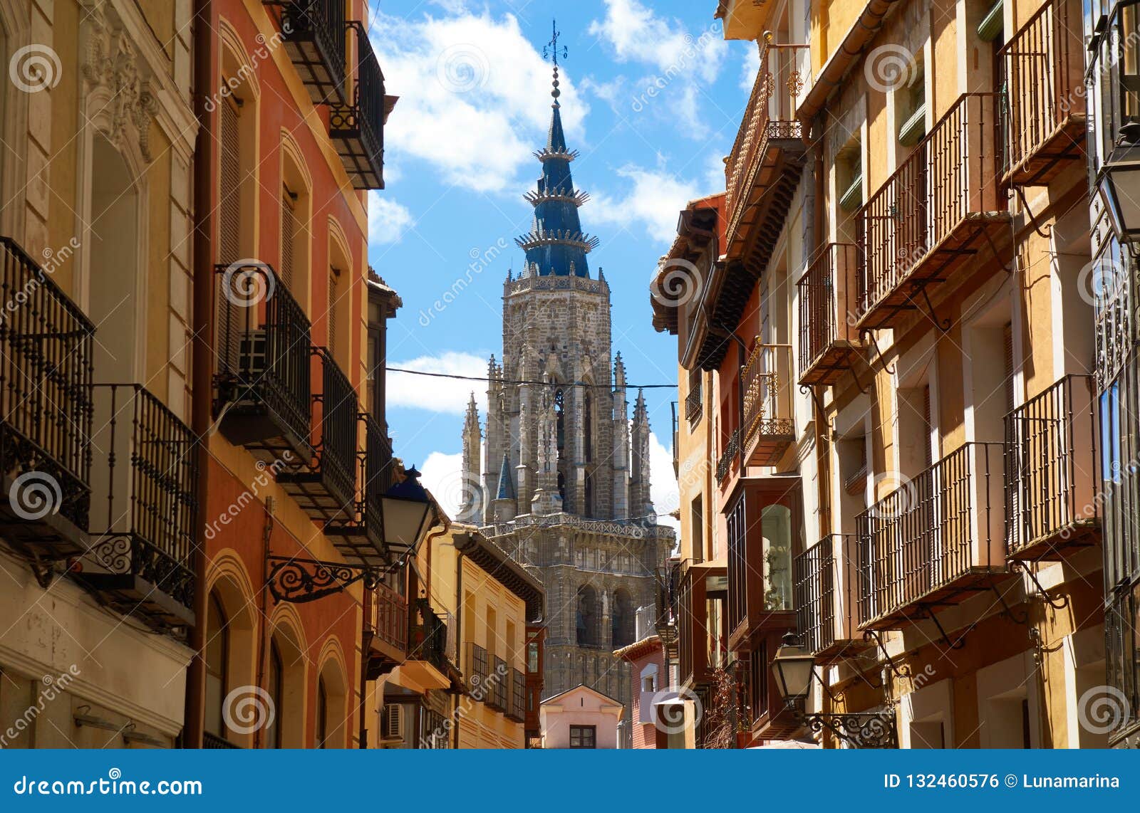 toledo cathedral in castile la mancha spain