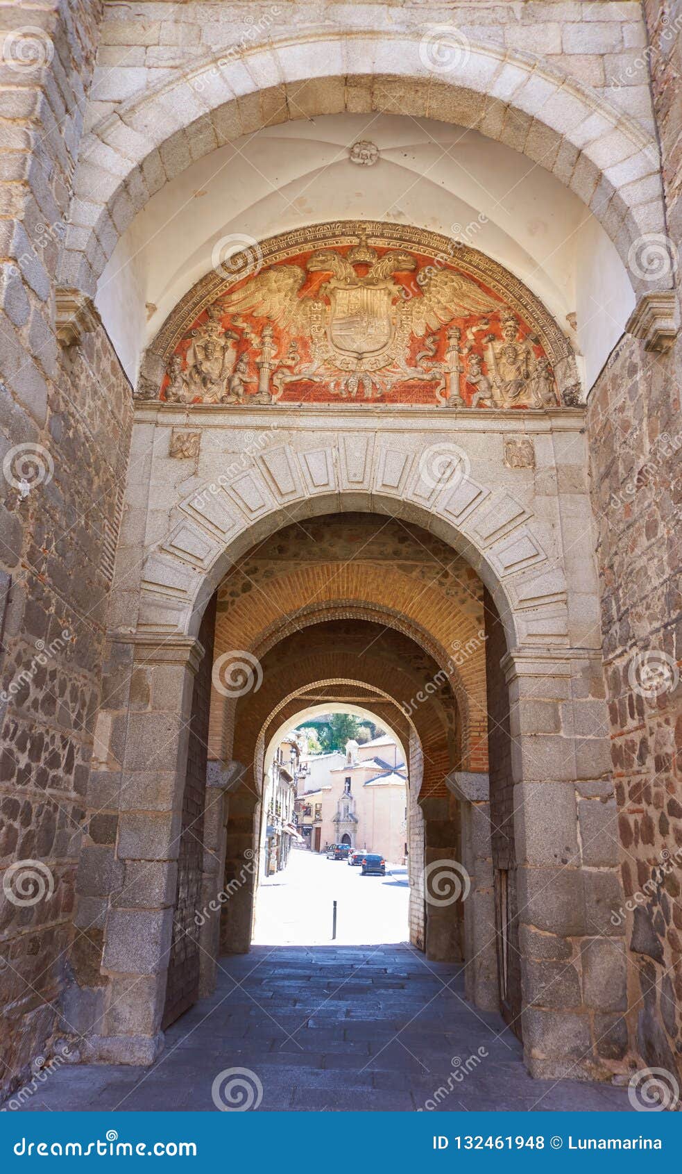 toledo puerta de bisagra door in spain