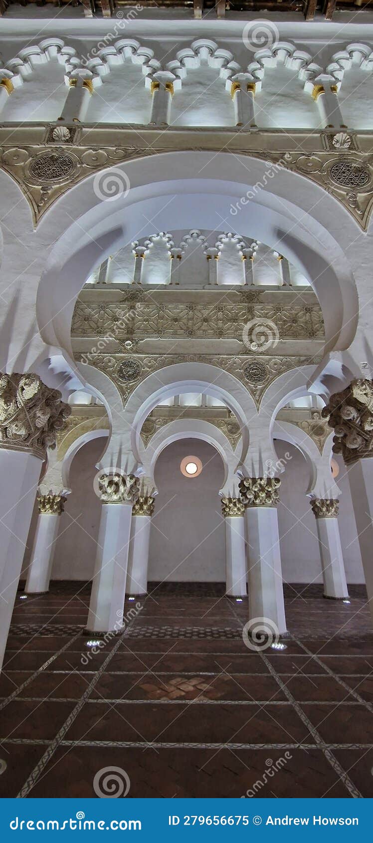 Toledo,Spain: Santa Maria La Blanca Synagogue Stock Image - Image of ...