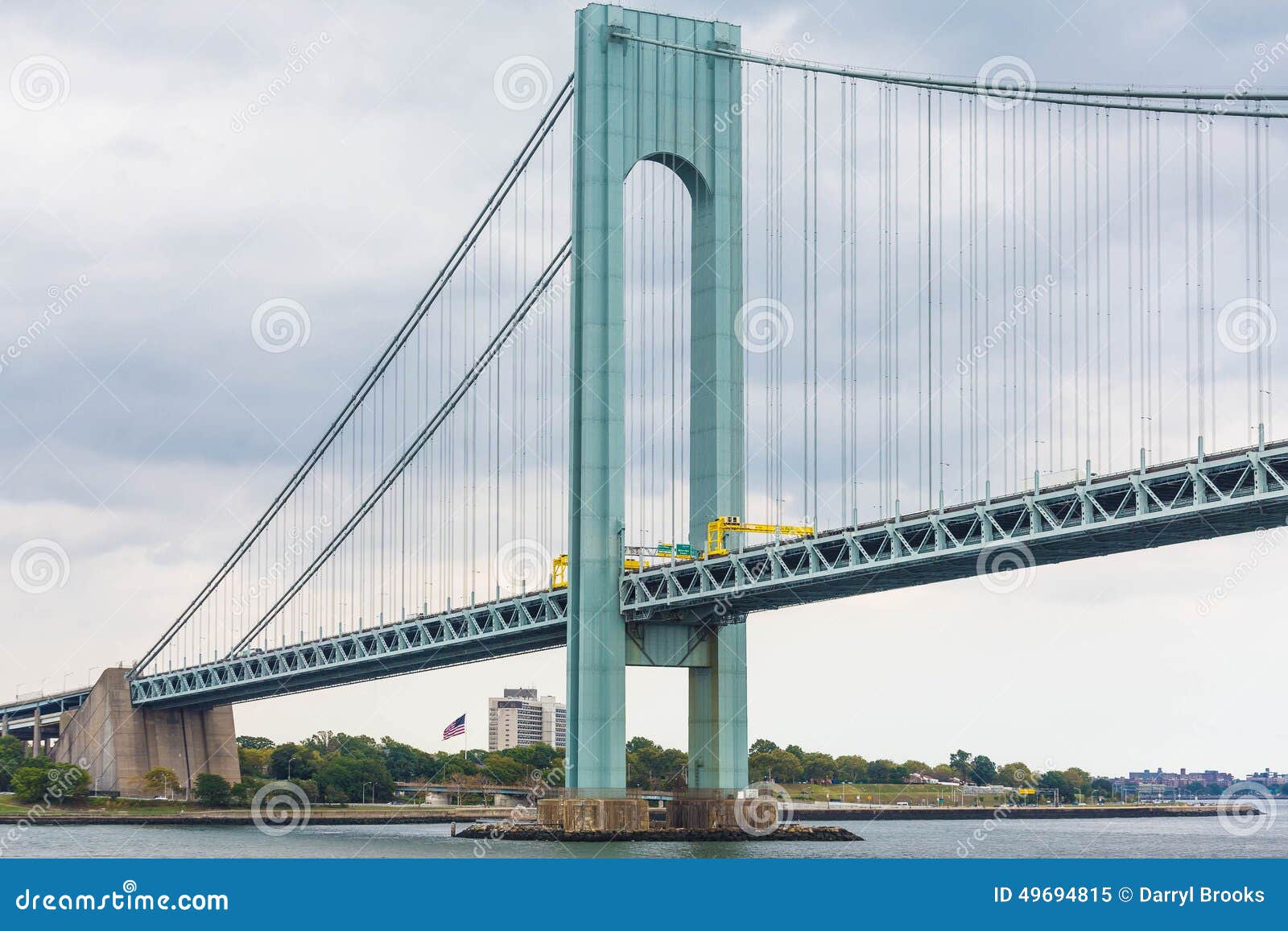 Toll Gates on VerrazanoNarrows Bridge Stock Image Image of verrazano