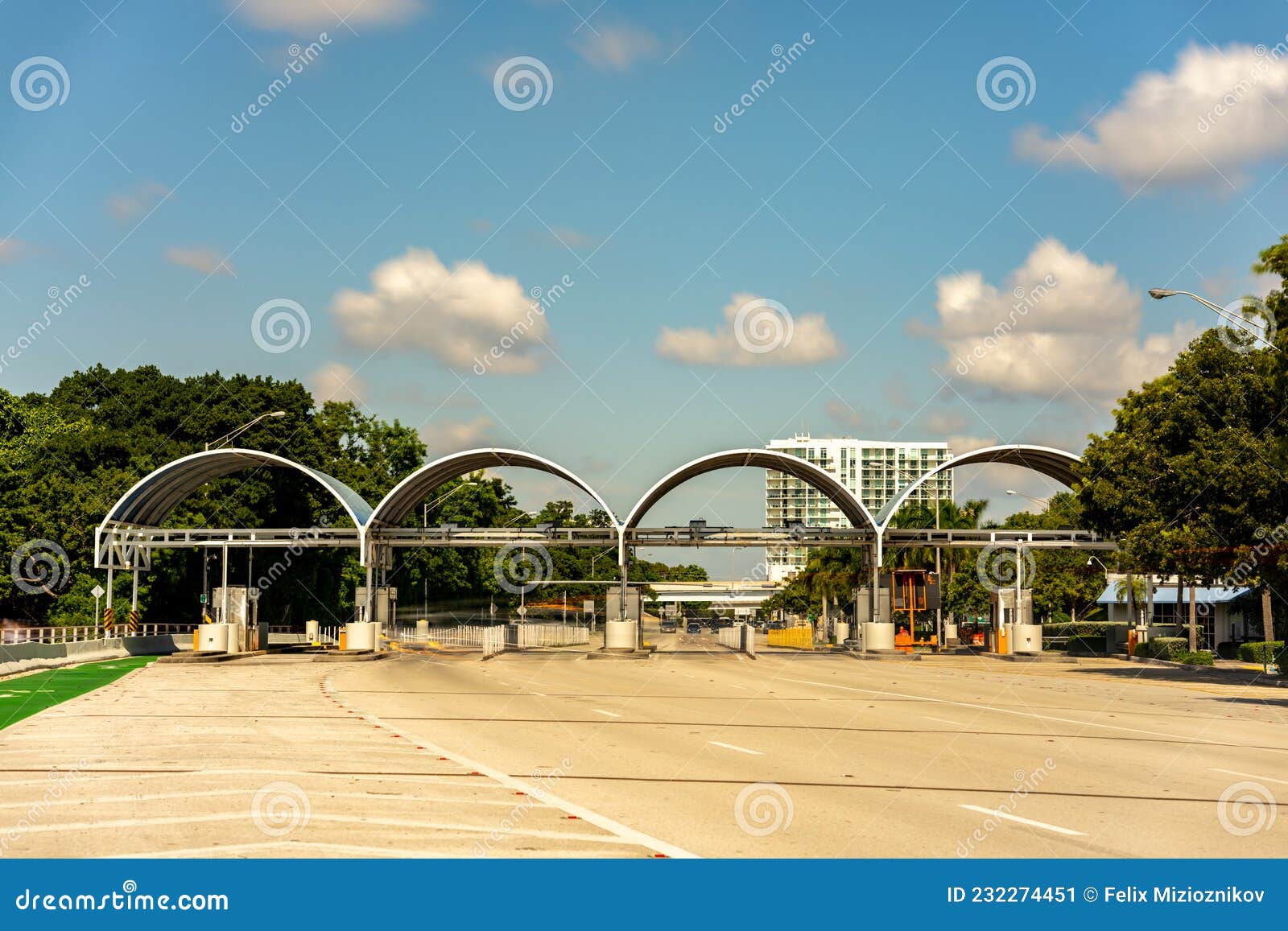 Toll Road into Key Biscayne Stock Image Image of bridge, biscayne 232274451