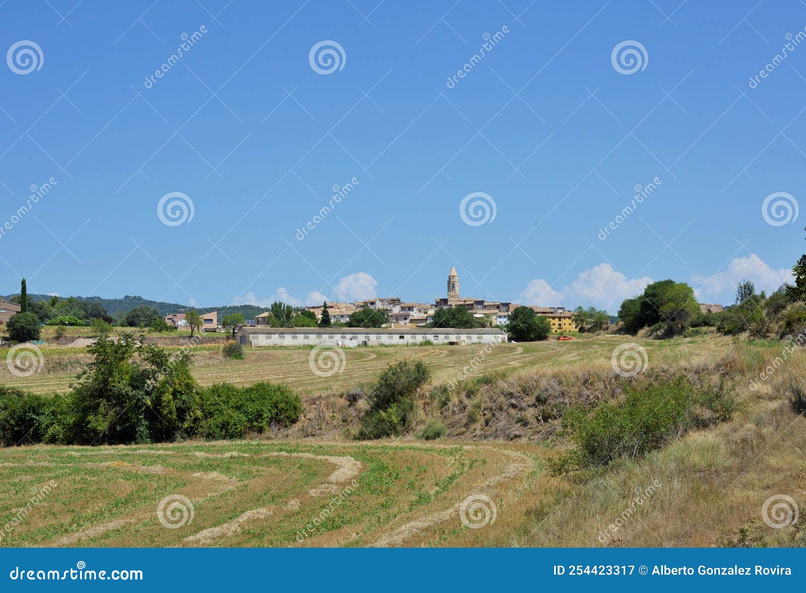 panoramic of the town of tolva province of huesca, aragon, spain