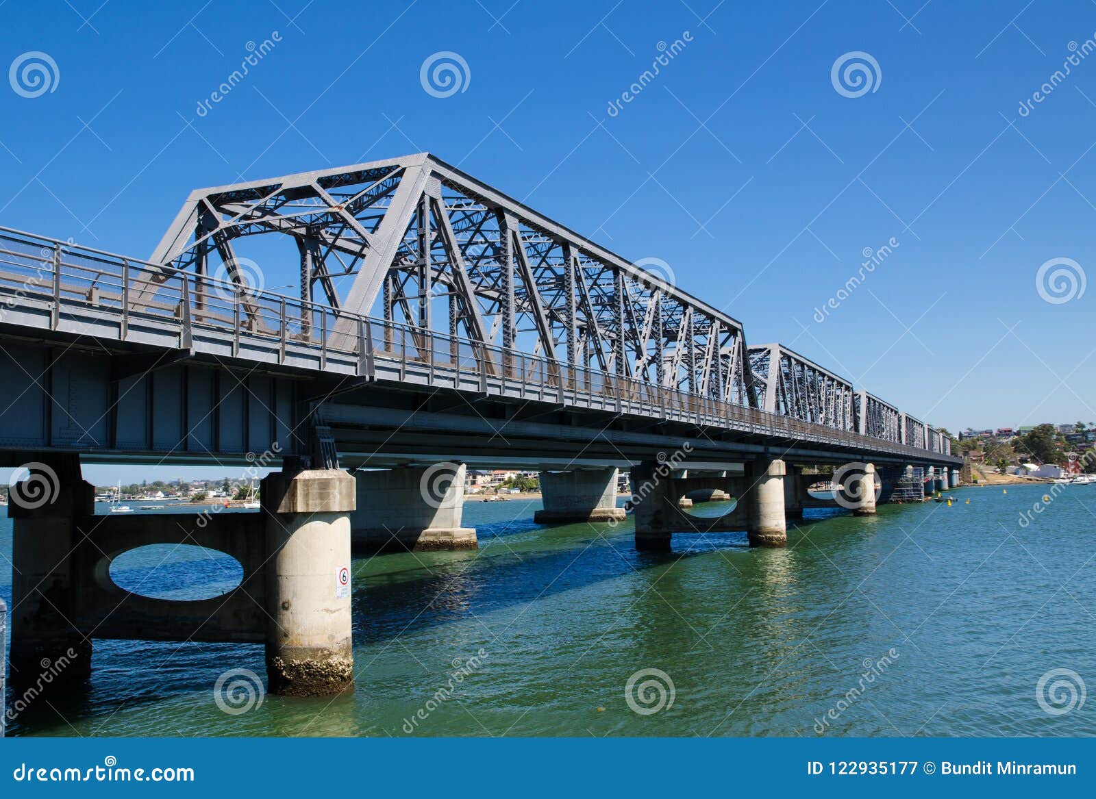 Tom Uglys Bridge Is Pratt Truss Spans That Cross The Georges River In Tom Uglys Bridge Is Pratt Truss Spans That Cross The Georges River In