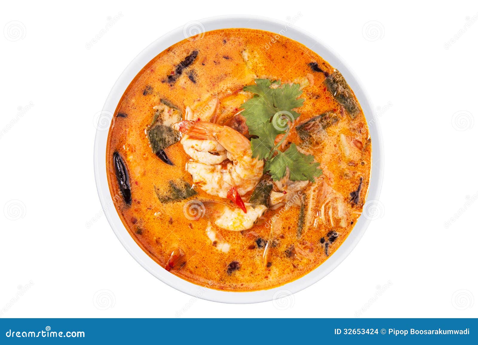 Tom Yam Kung Or Tom Yum, Tom Yam, Isolated With Clipping 