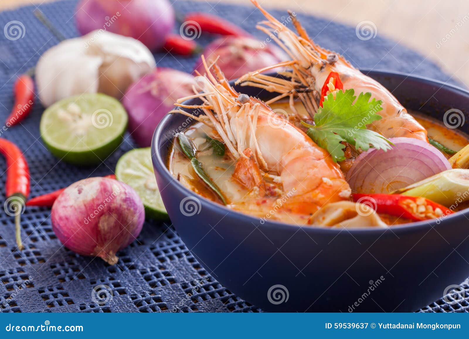 Tom Yum Goong stock image. Image of shrimp, herb, seafood 59539637