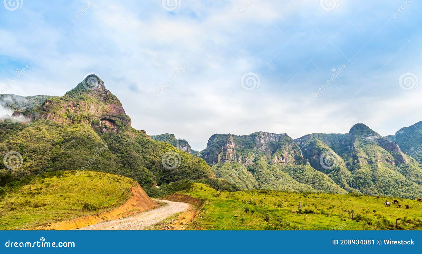 Ruina consumo Fácil de suceder Toma Panorámica De Un Camino En Las Montañas De Brasil Imagen de archivo -  Imagen de turismo, escénico: 208934081