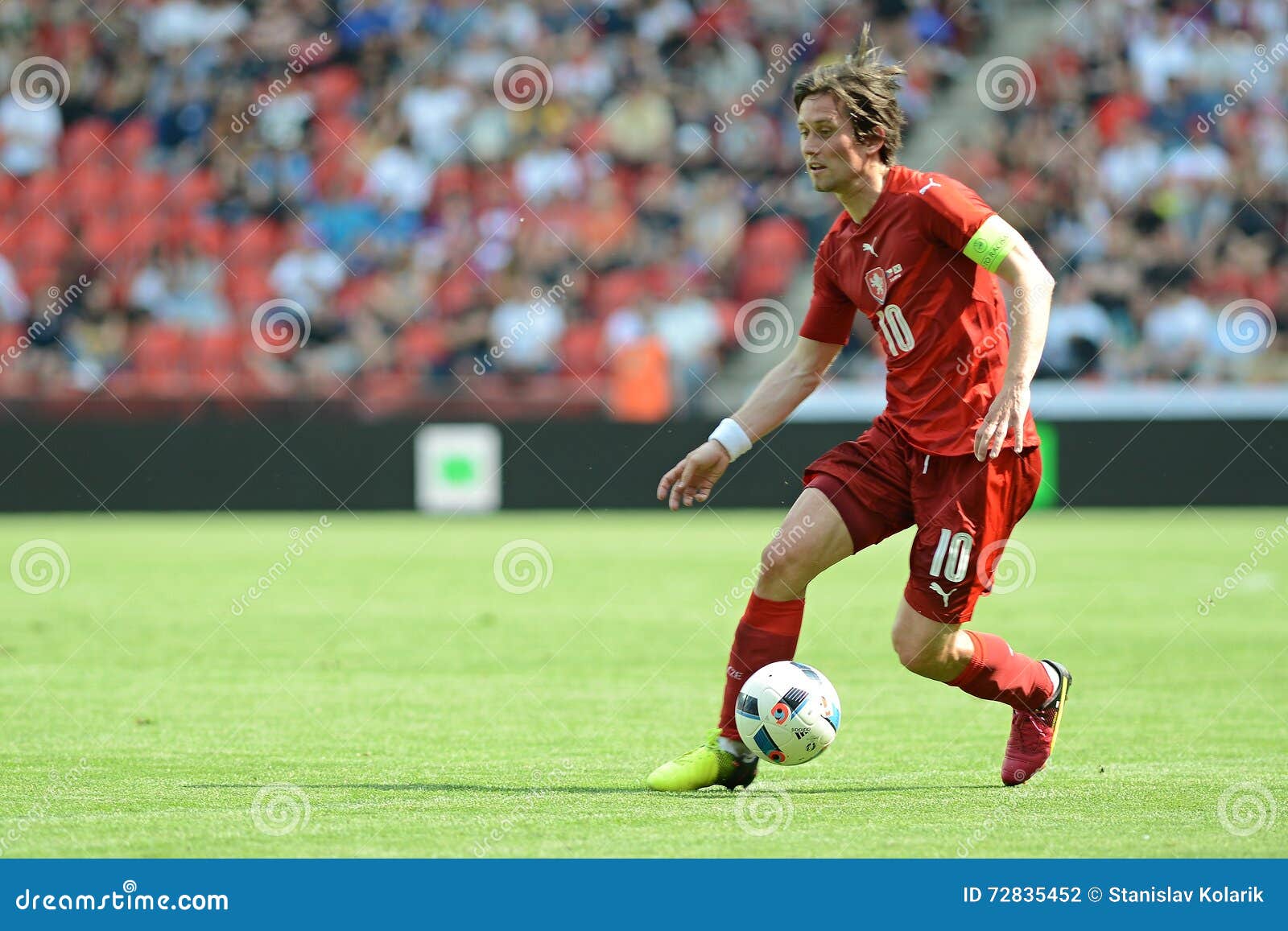 PRAGA 05/06/2015 de _Tomas Rosicky, capitain da equipe de República Checa Fósforo amigável Checo Reublic - Coreia do Sul