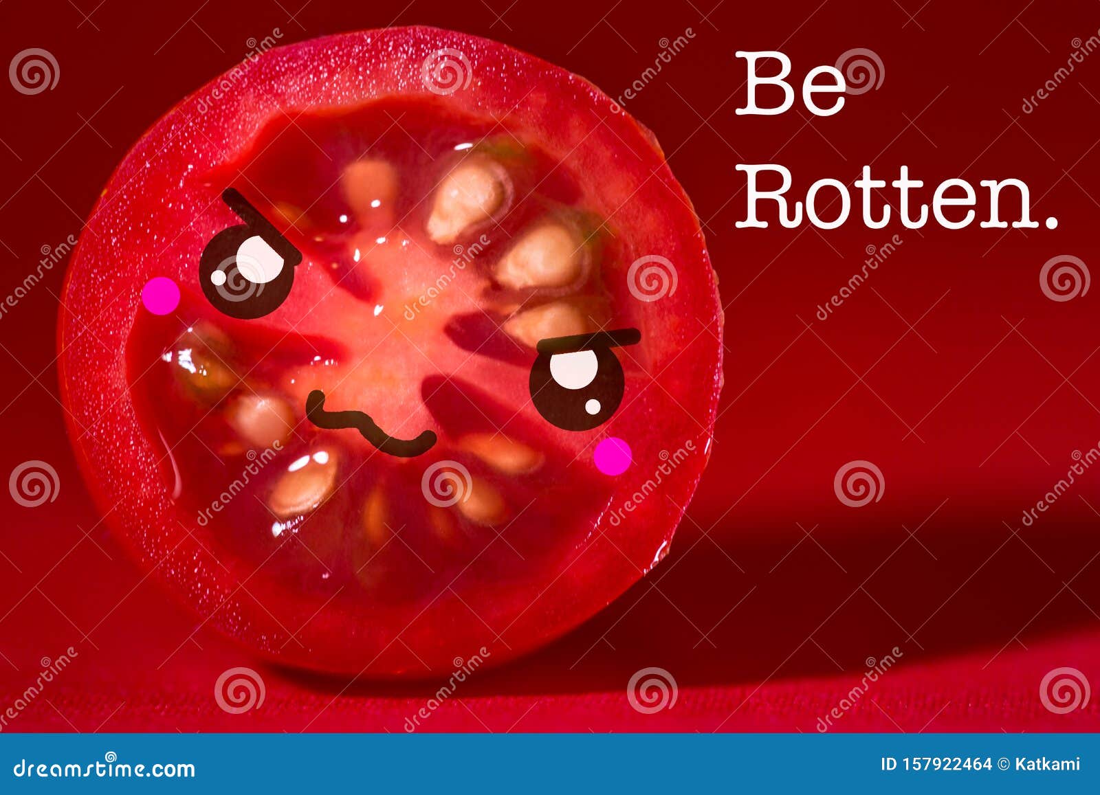 Estampa de pessoa fofa de tomate vermelho Kawaii · Creative Fabrica