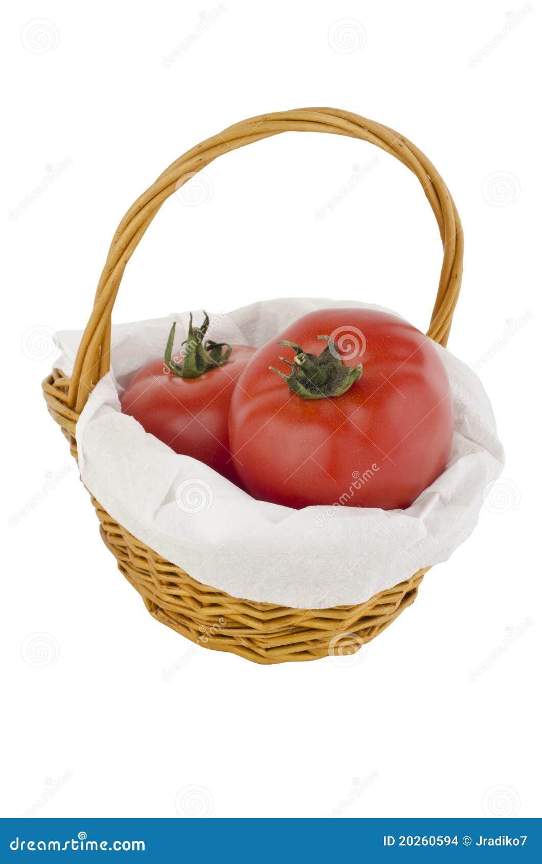 Tomato in basket stock photo. Image of food, white, plant 20260594