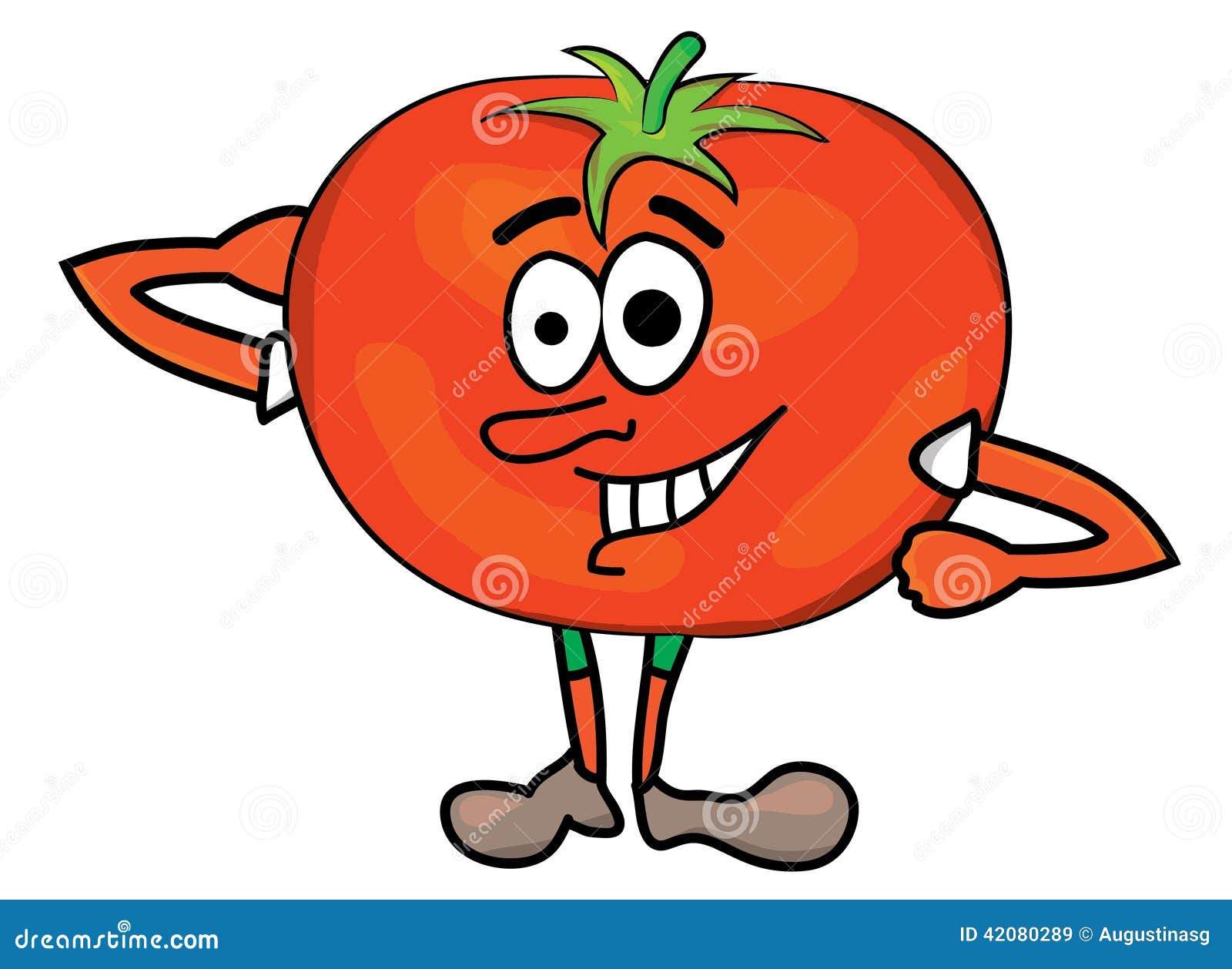 Tomato cartoon character stock illustration. Illustration of smiling