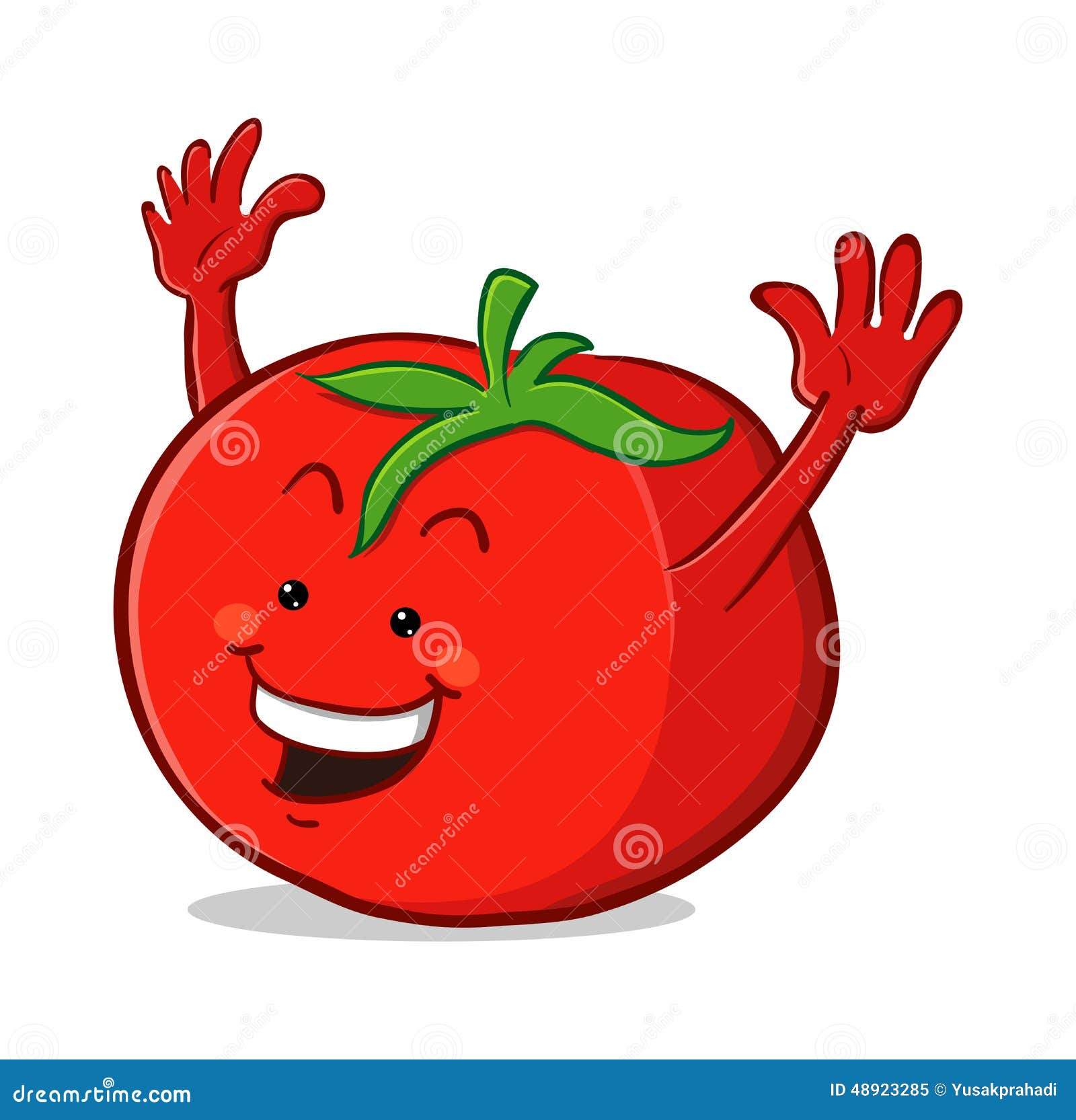 Tomato Cartoon Character stock vector. Illustration of happy 48923285