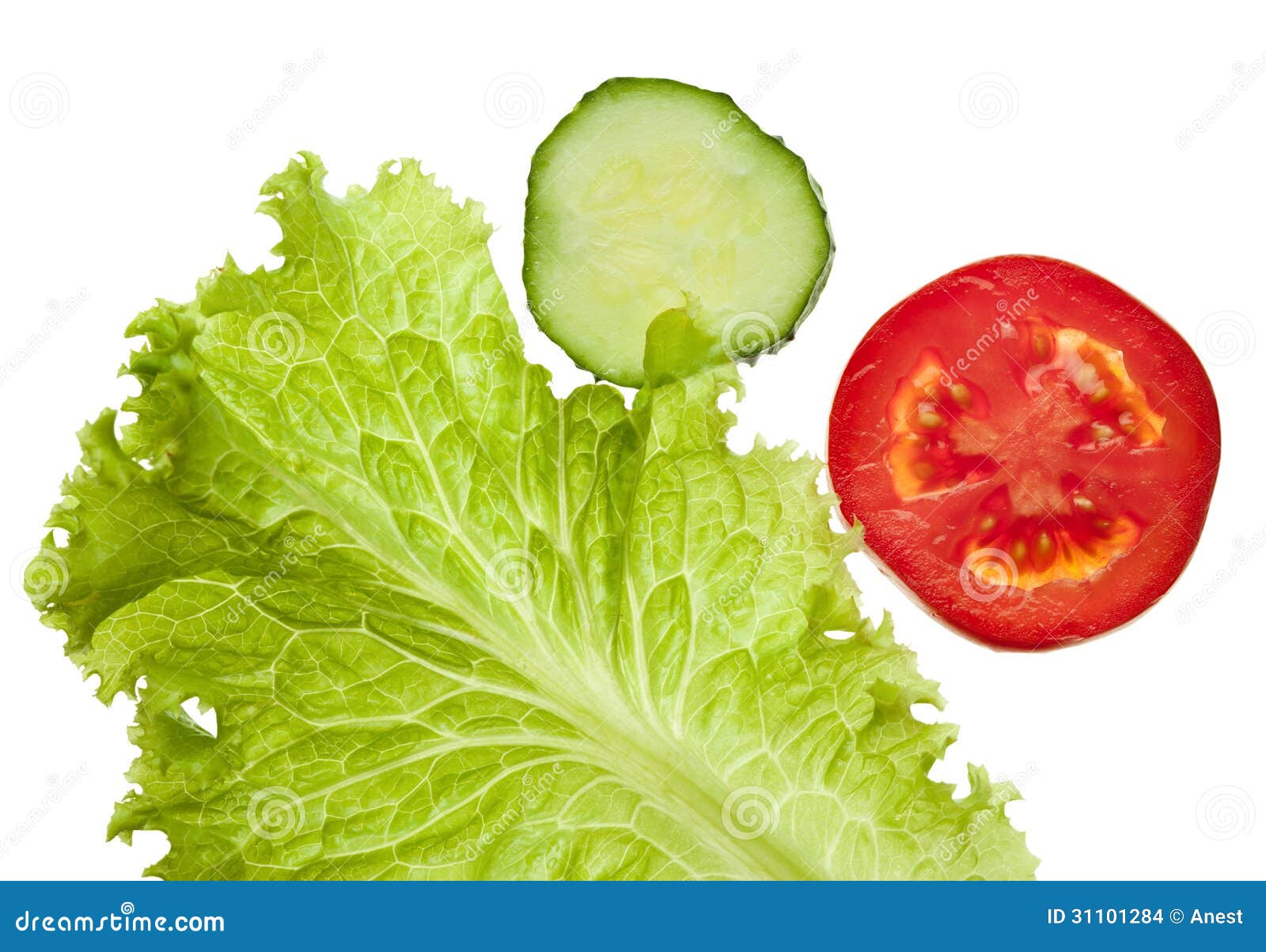 Tomato, Cucumber and Lettuce Stock Photo Image of fresh, meal 31101284