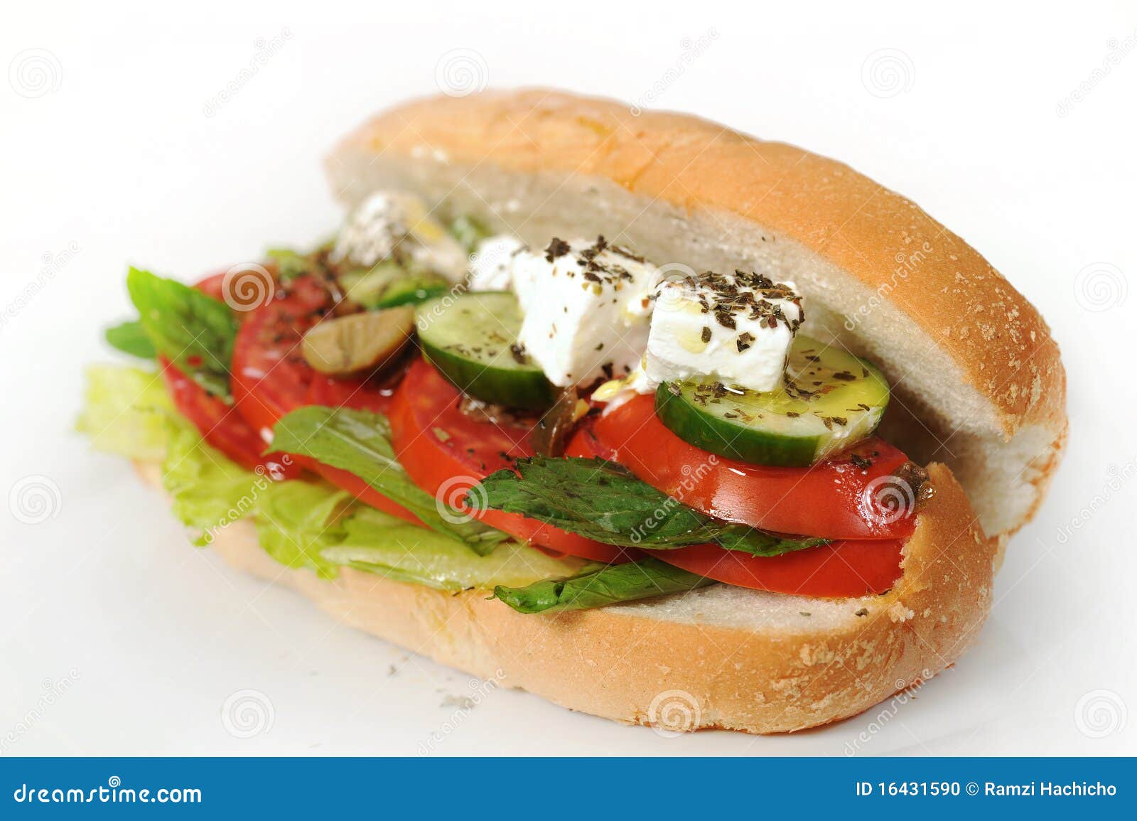 Tomato, Cucumber & Mint Cheese Sandwich Stock Photo Image of cheese