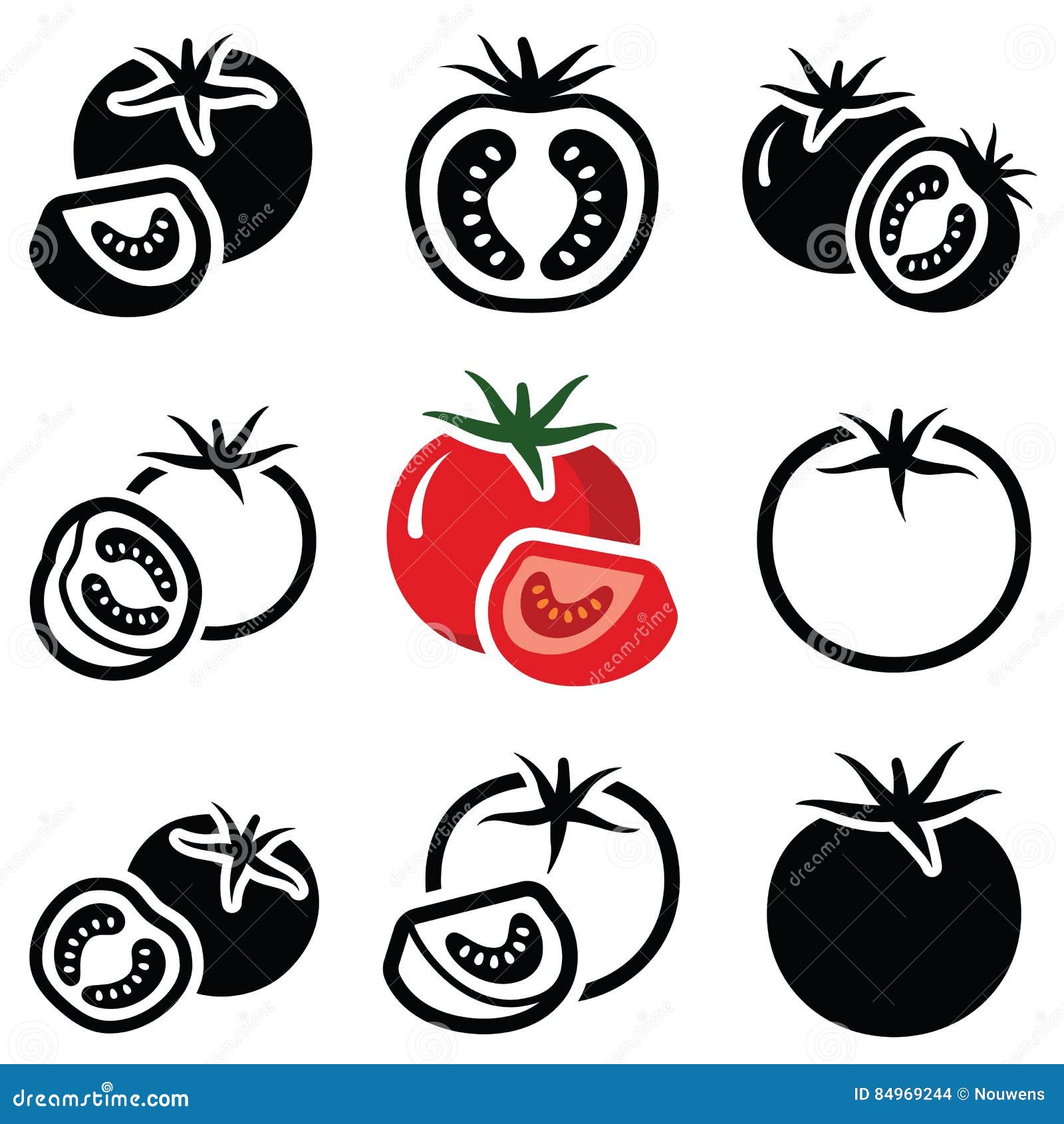 Tomato Icon Stock Vector Illustration Of Food Delicious