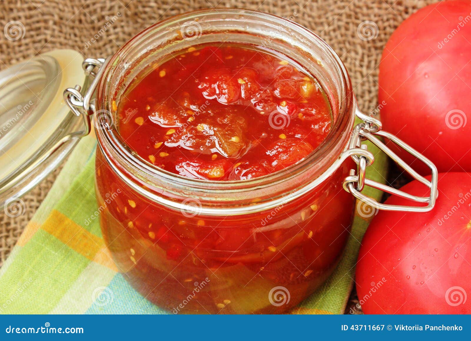 Tomato jam stock image. Image of condiment, vegetables 43711667