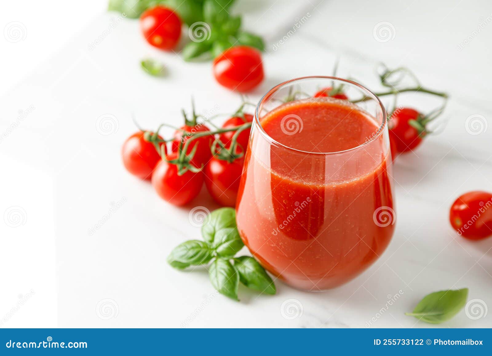 Tomato Juice in a Glass and Fresh Tomatoes Stock Photo Image of