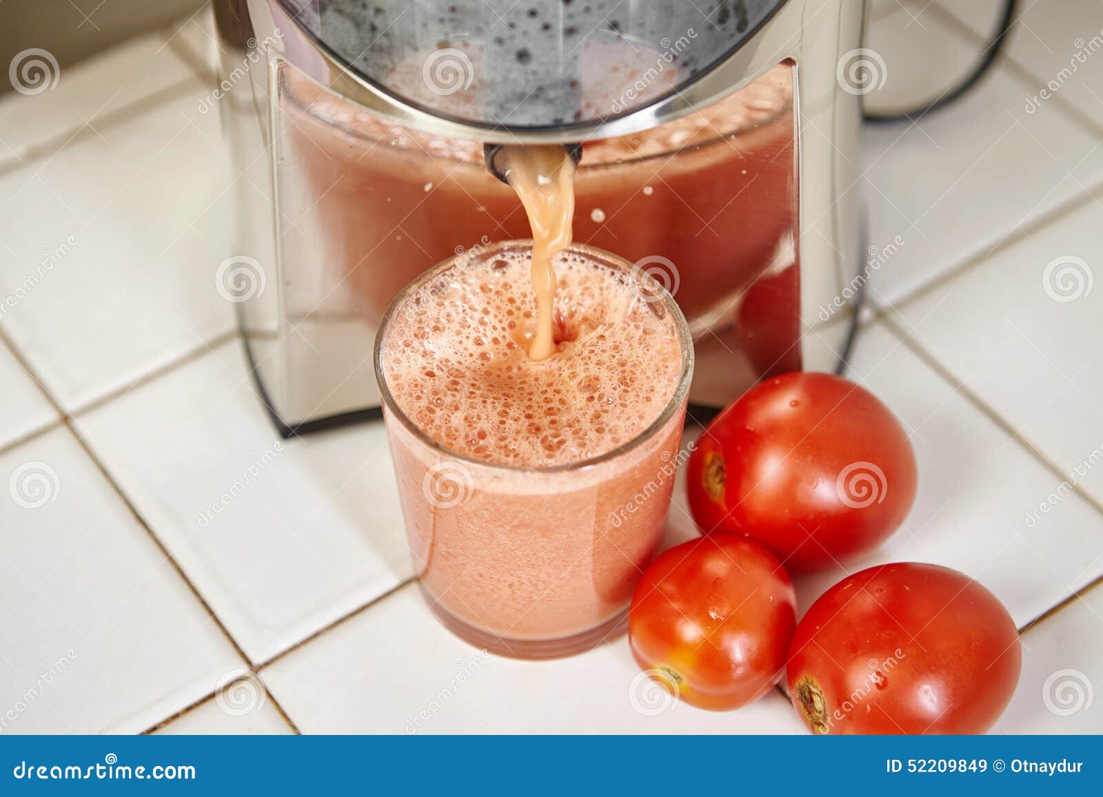 Tomato Juicer stock image. Image of still, flowing, process 52209849