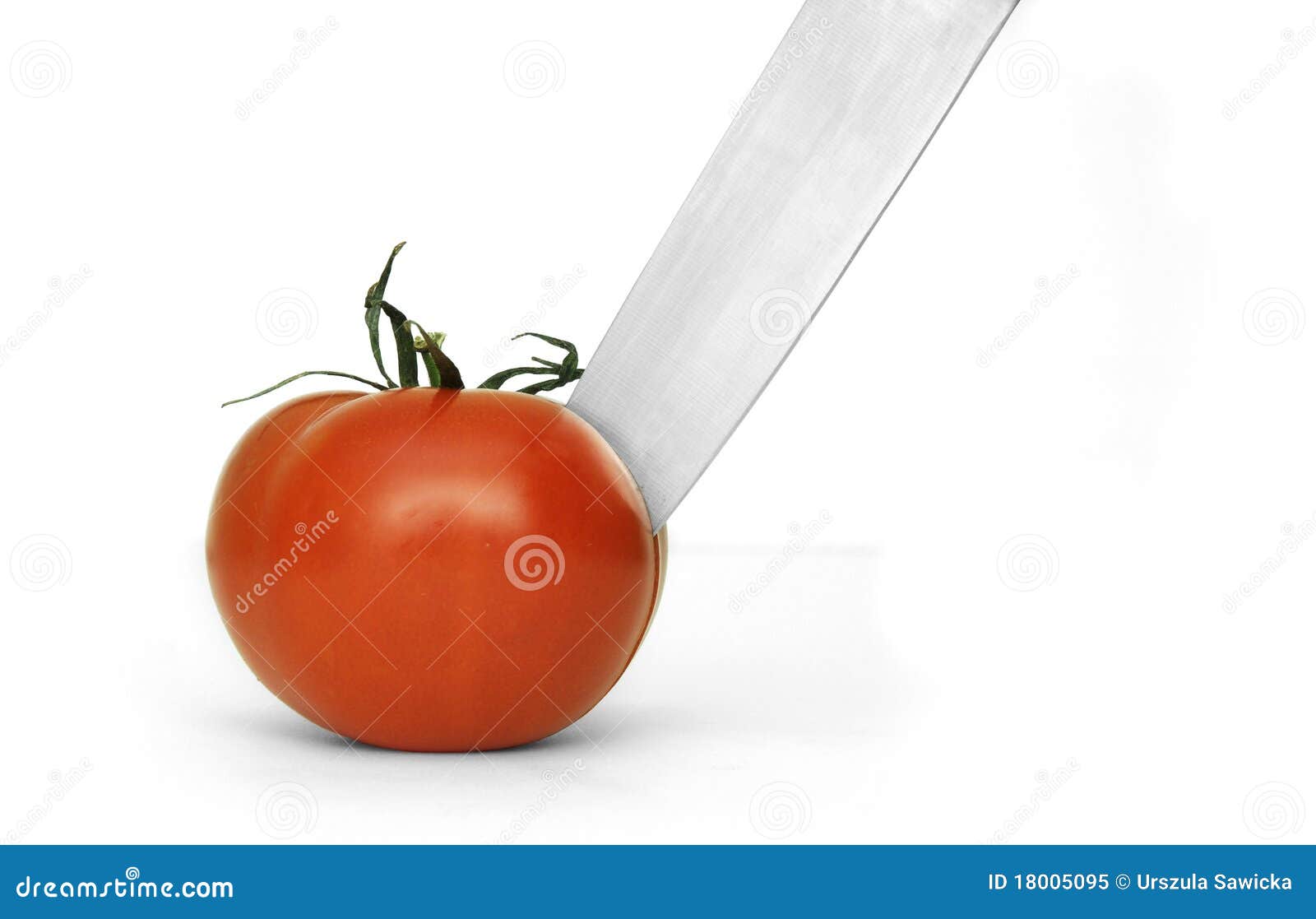Tomato and knife . stock image. Image of natural, healthy 18005095