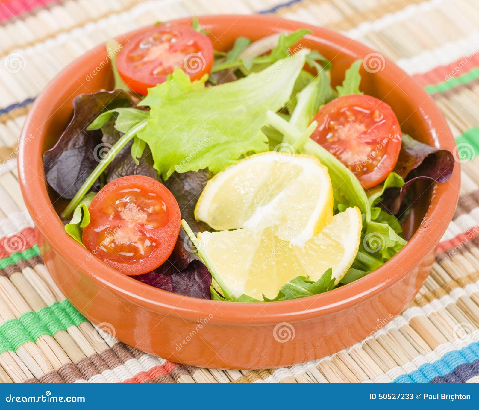 Tomato & Leaves Salad stock image. Image of leaf 50527233