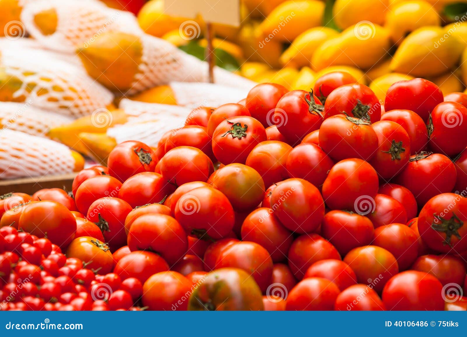 Tomato Market Sale stock photo. Image of garden, groceries - 40106486