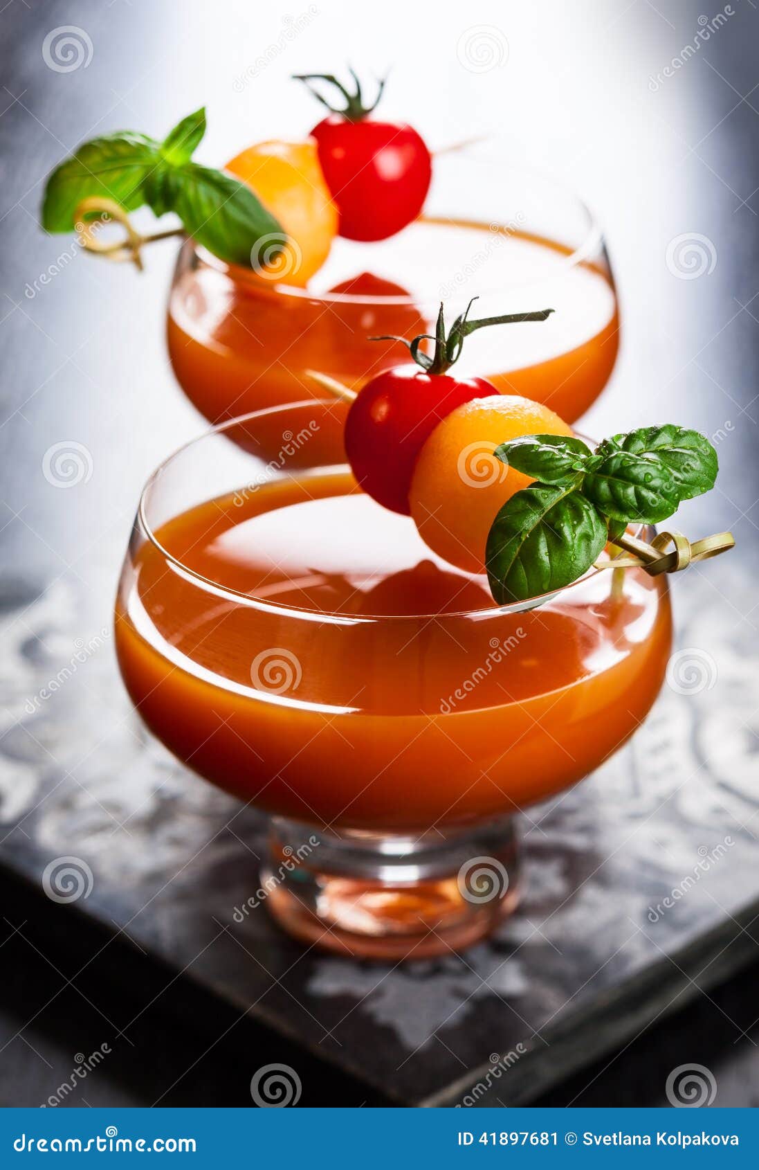 TomatoMelon Gazpacho soup stock image. Image of fresh 41897681