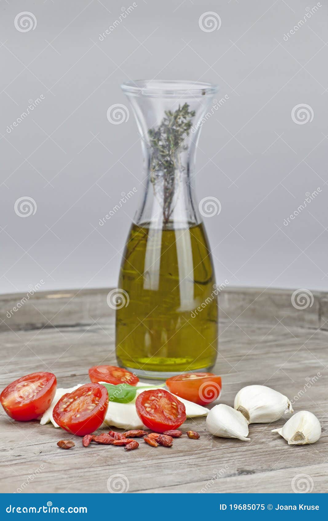 Tomato and Mozzarella with Olive Oil Stock Image Image of fresh