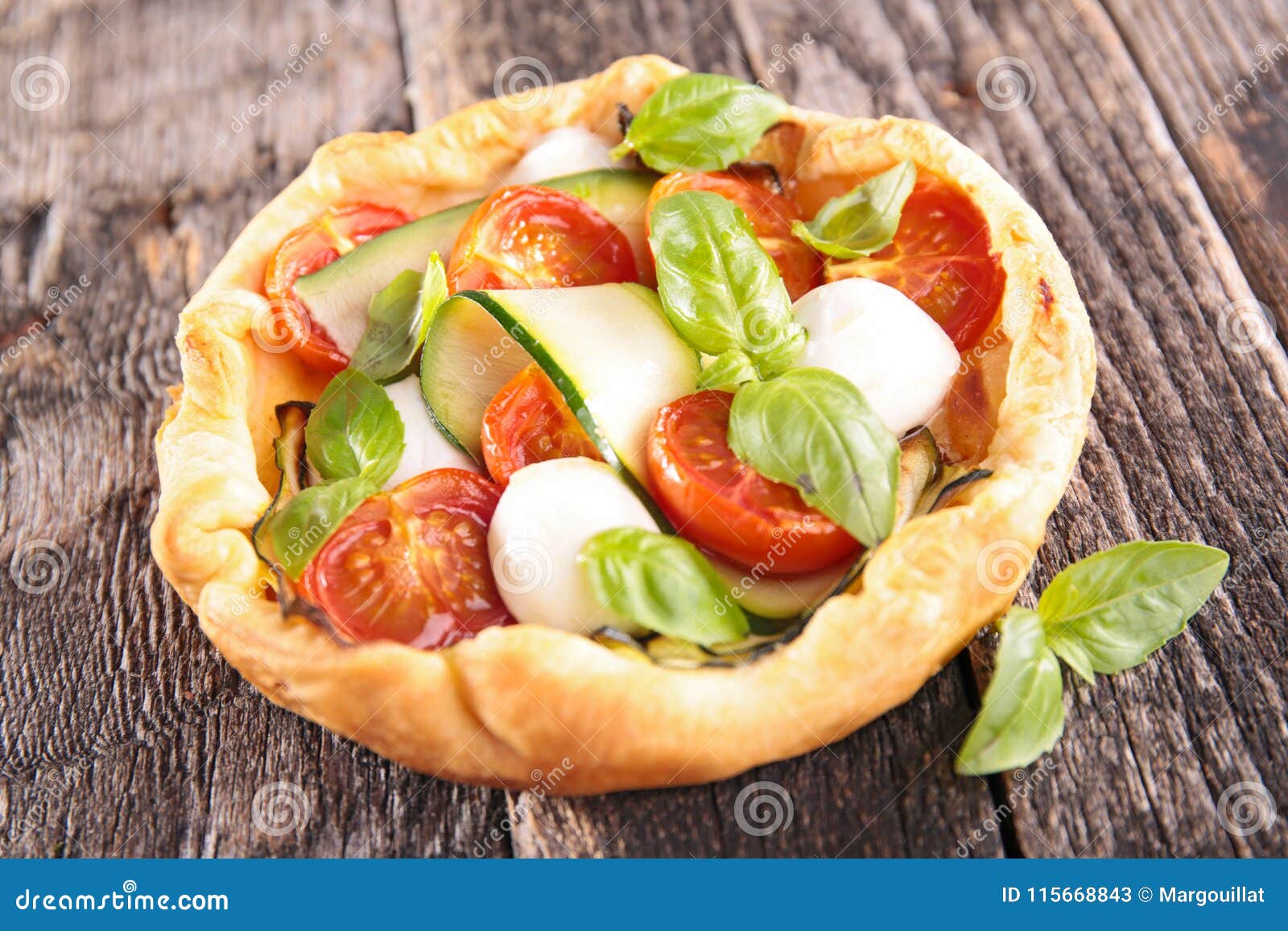 Tomato and Mozzarella Quiche Stock Image Image of baking, healthy