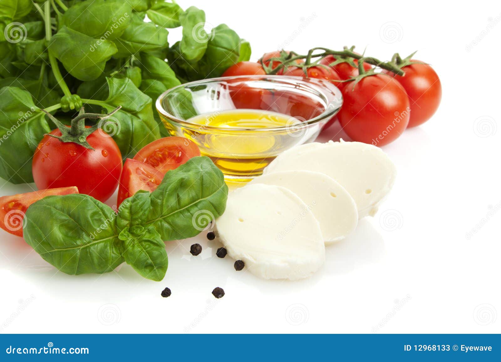 Tomato and Mozzarella Salad Ingredients Stock Image Image of italian