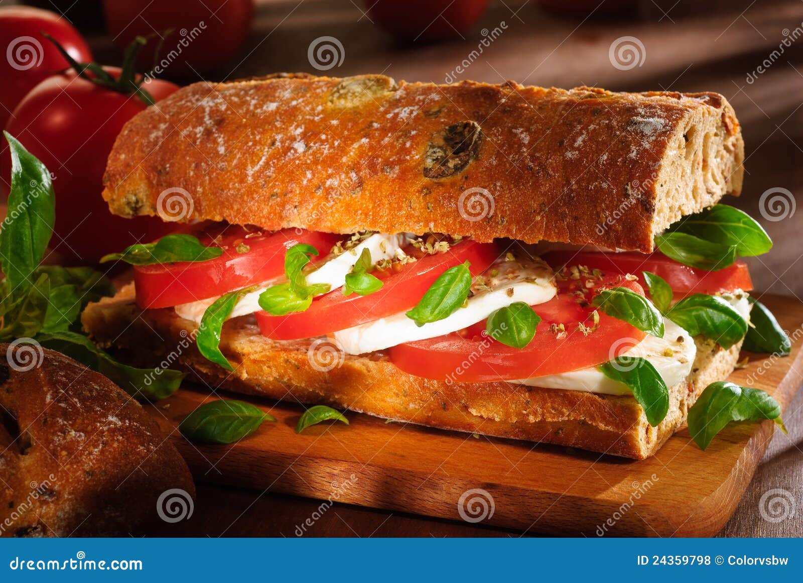 Tomato and Mozzarella Sandwich Stock Photo Image of tomato, slice
