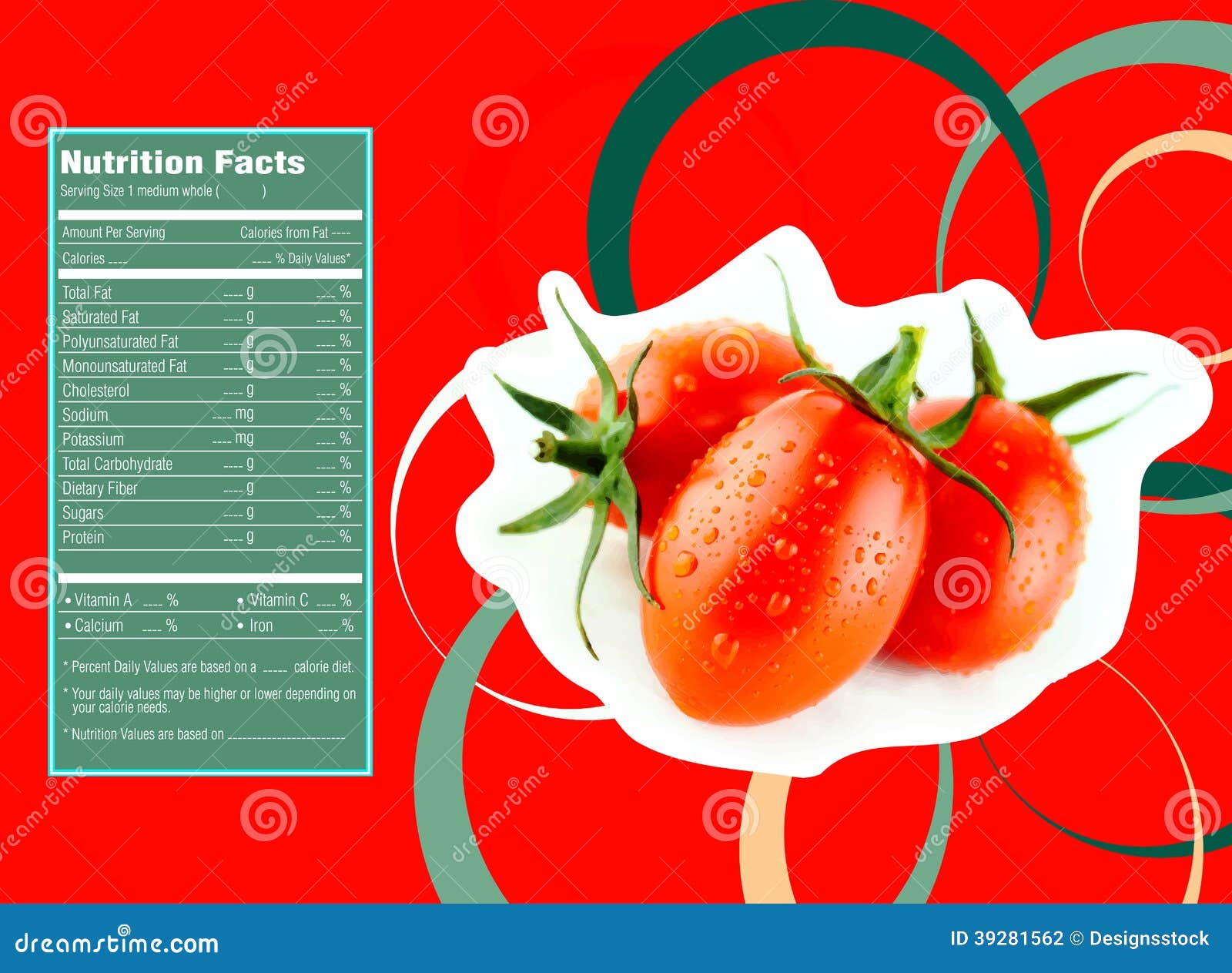 Tomato Nutrition Chart