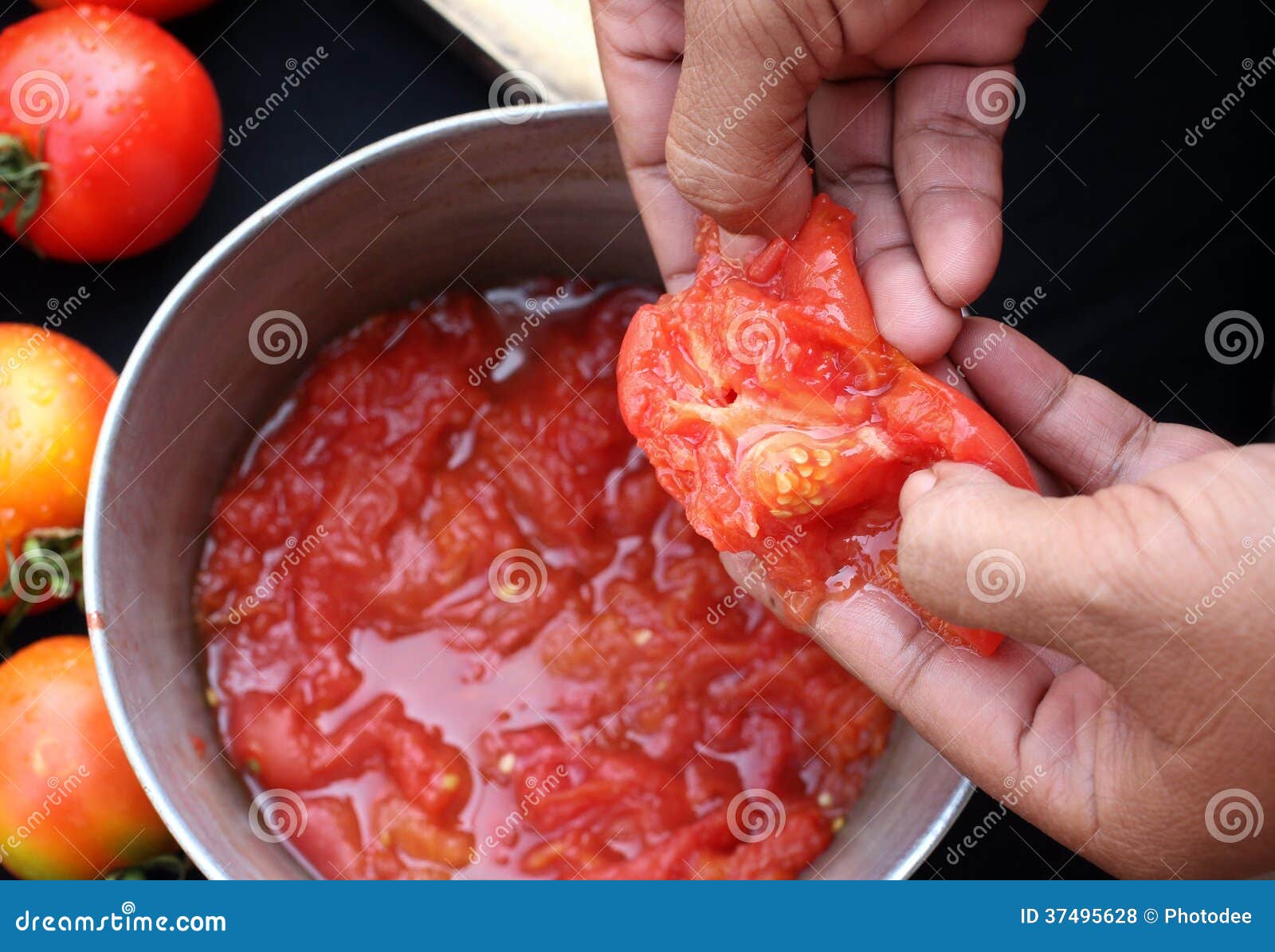 Tomato peeling stock photo. Image of fresh, tomatos, round 37495628