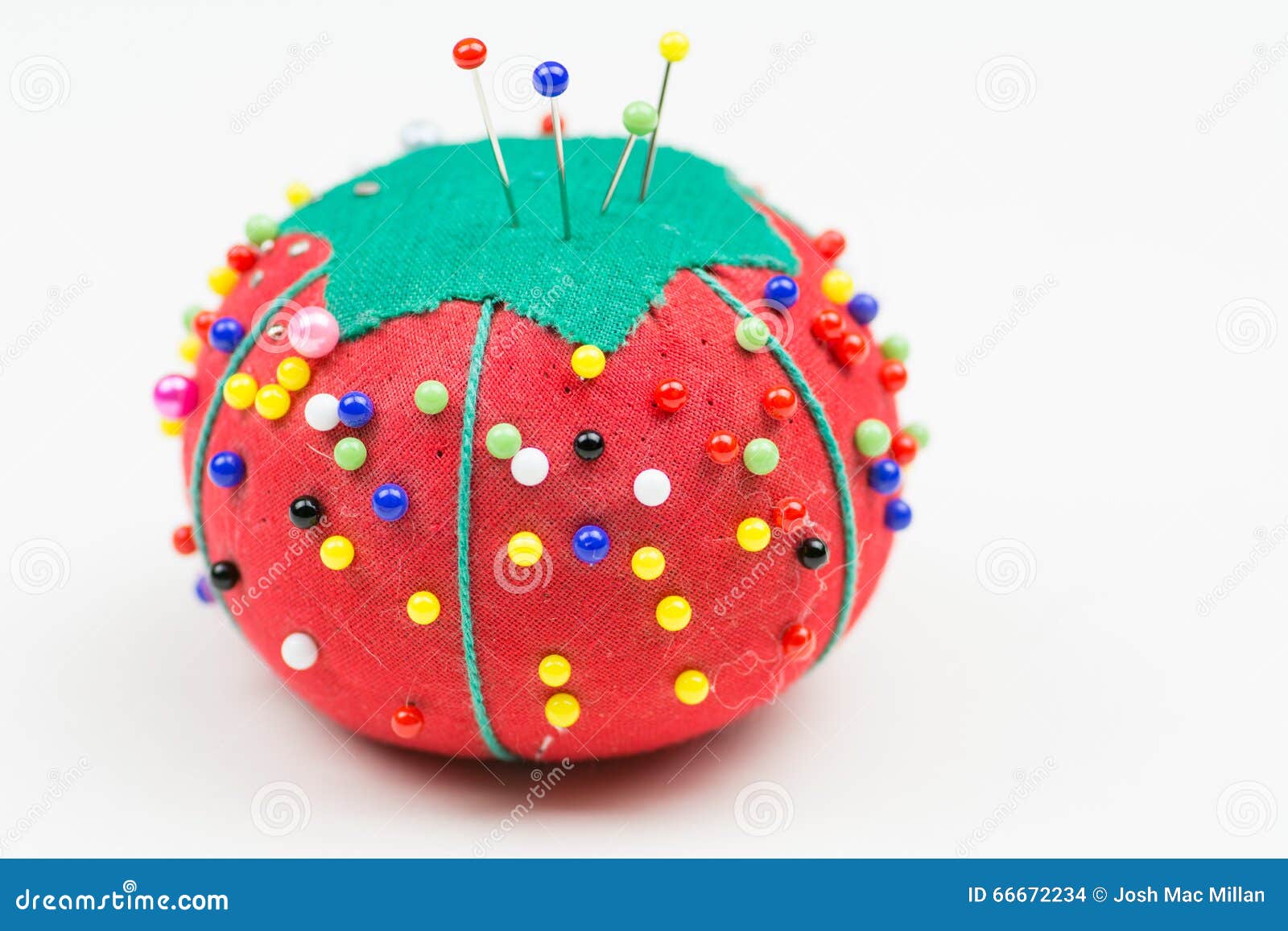 Tomato Sewing Pin Cushion stock photo. Image of darning - 44537648