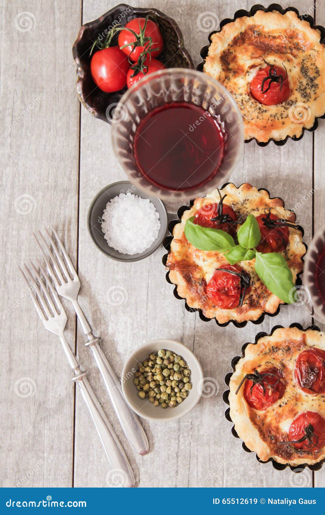 Tomato Quiche with Wine the National France Stock Image - Image of ...