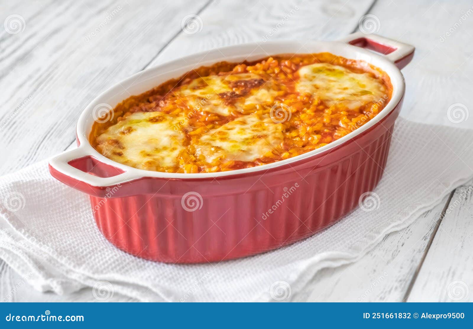 Tomato Risotto with Mozzarella Stock Photo Image of olive, italian