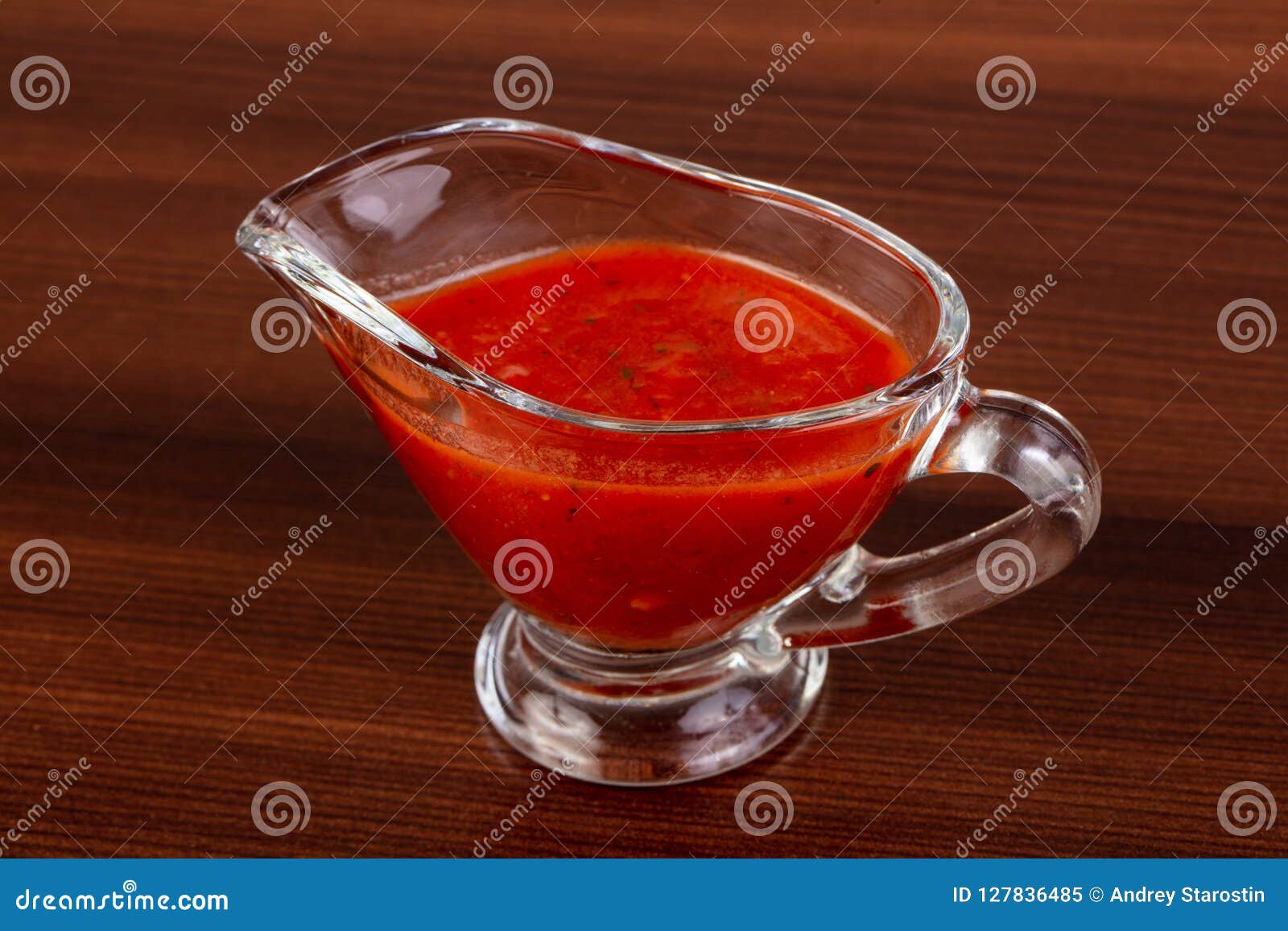 Tomato sauce in the bowl stock image. Image of food 127836485
