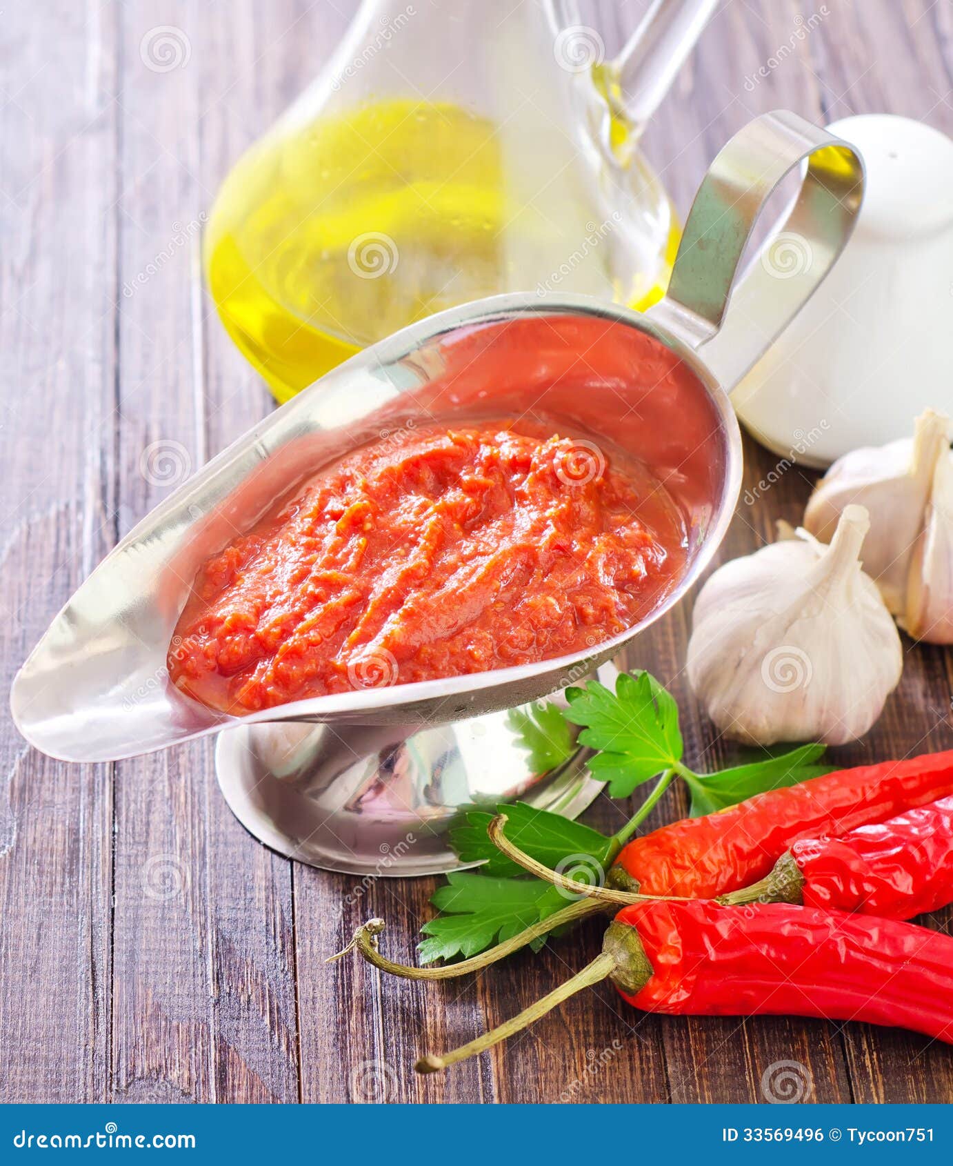 Tomato sauce stock photo. Image of kitchen, green, cookery 33569496