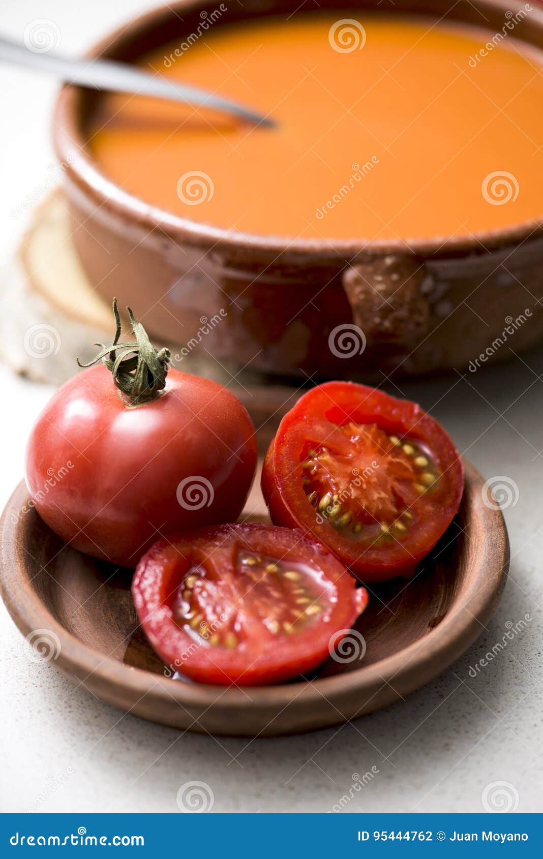Tomato Soup in an Earthenware Bowl Stock Photo Image of healthy, cookery 95444762