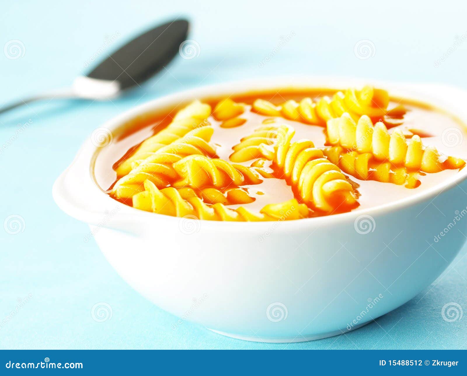 Tomato soup with pasta stock photo. Image of tomato, cuisine 15488512