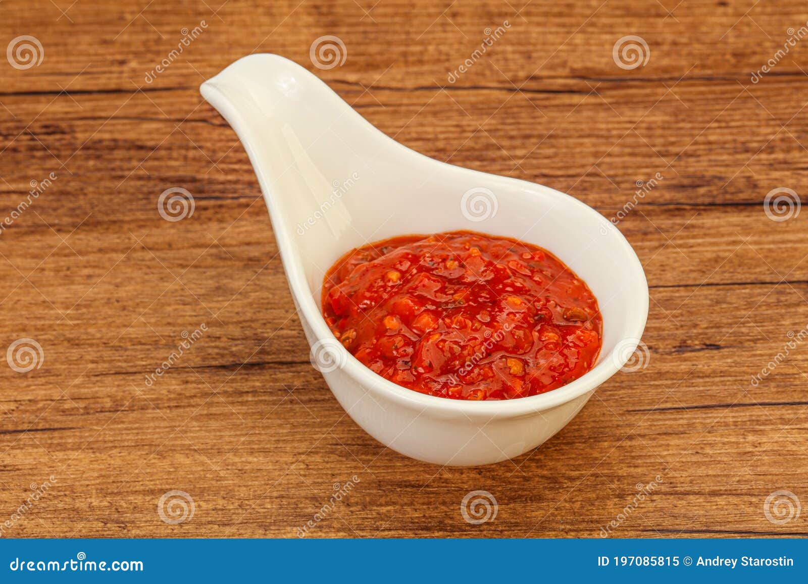 Tomato Spicy Sauce in the Bowl Stock Image Image of savory