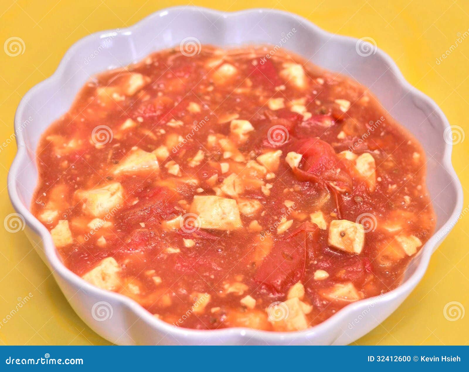 Tomato tofu dish stock photo. Image of oriental, gravy 32412600