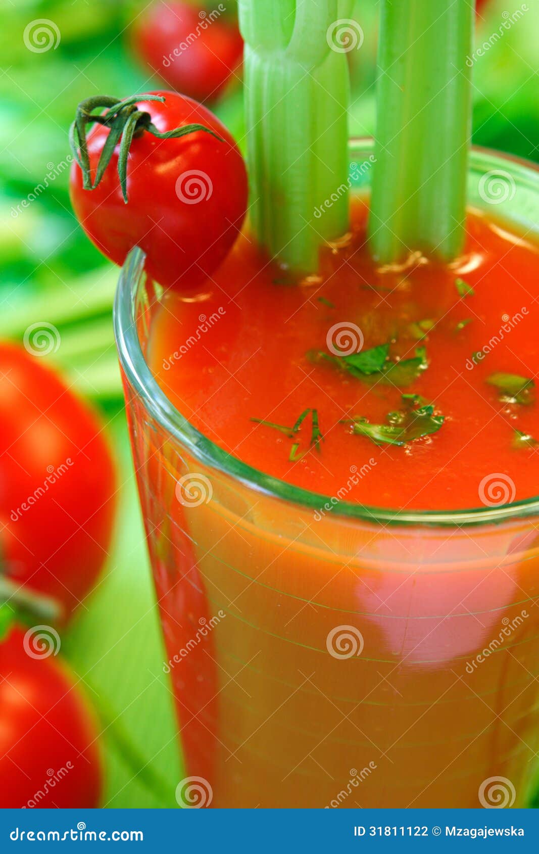 Tomato vegetable cocktail stock photo. Image of sticks 31811122