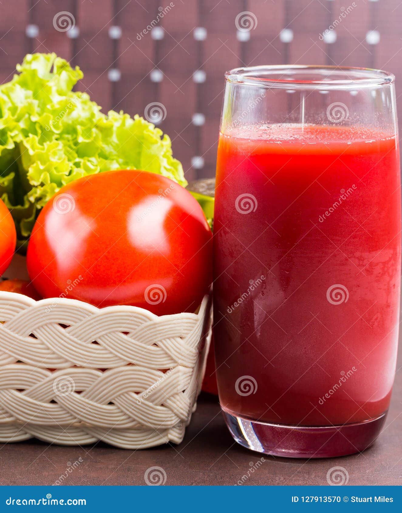 Tomato Vegetable Juice Means Beverage Drinks and Drinking Stock Photo